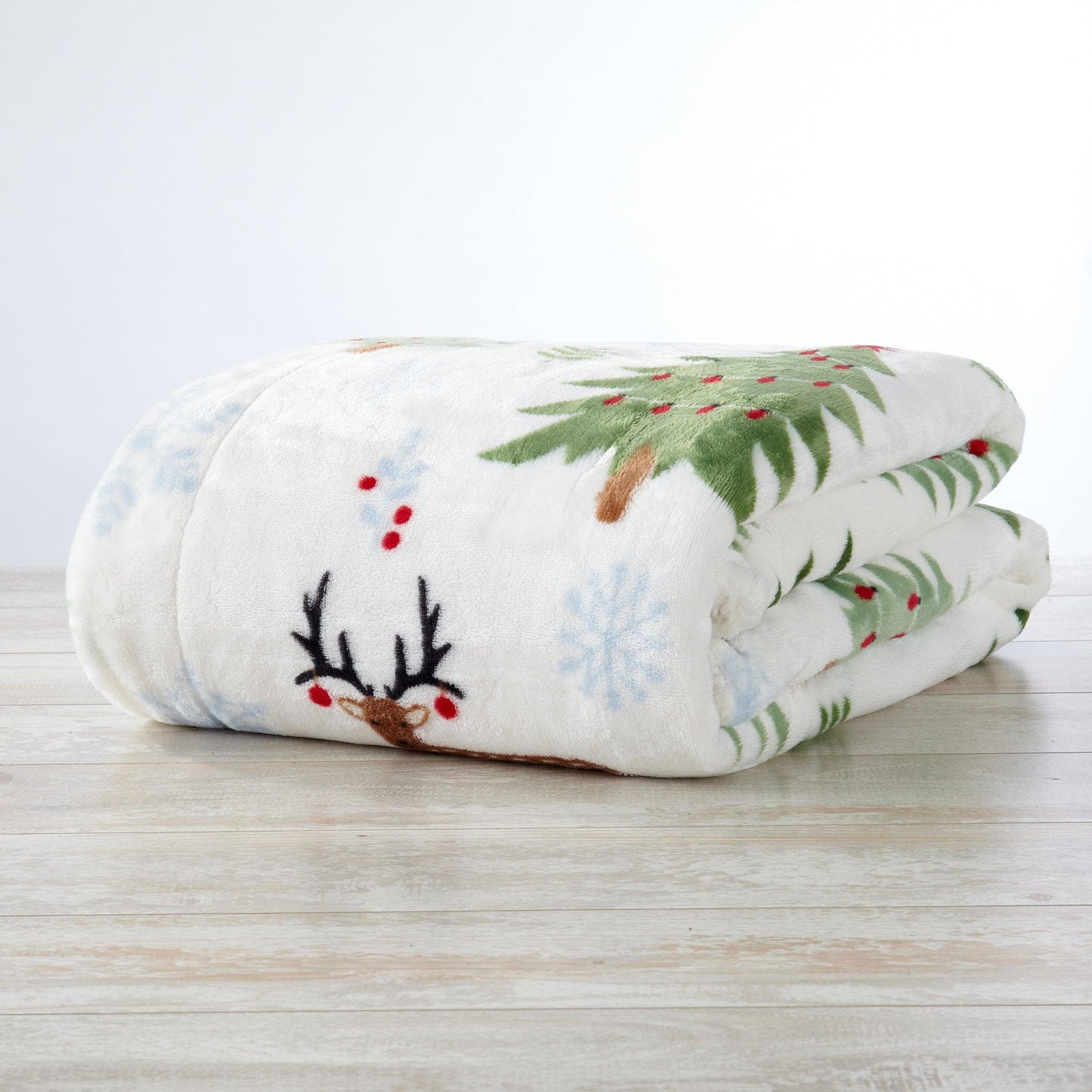 Christmas Sherpa Throw Blanket - Festive Christmas Themed Bedding