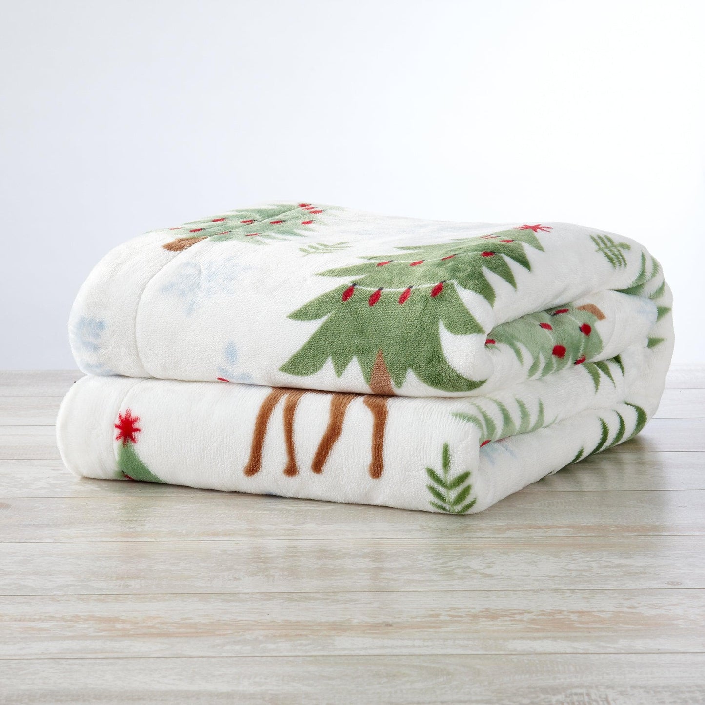 Christmas Sherpa Throw Blanket - Festive Christmas Themed Bedding