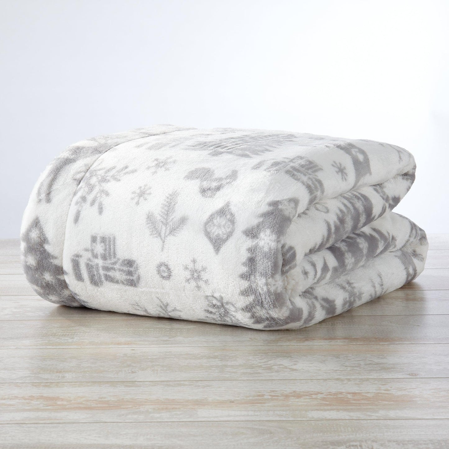 Christmas Sherpa Throw Blanket - Festive Christmas Themed Bedding