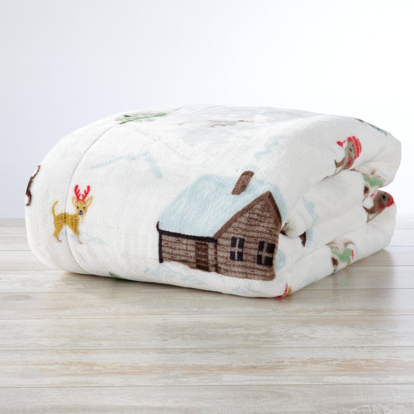 Christmas Sherpa Throw Blanket - Festive Christmas Themed Bedding