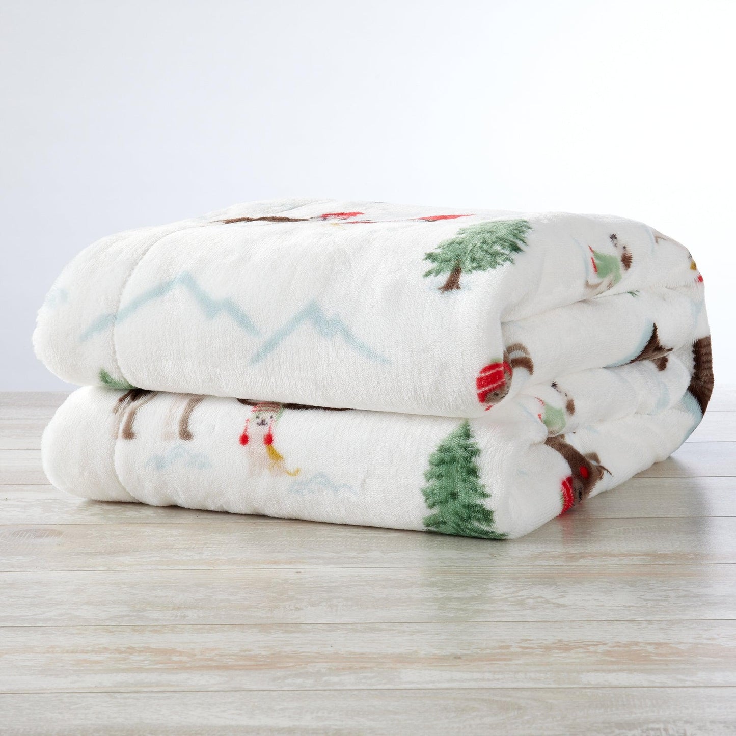 Christmas Sherpa Throw Blanket - Festive Christmas Themed Bedding