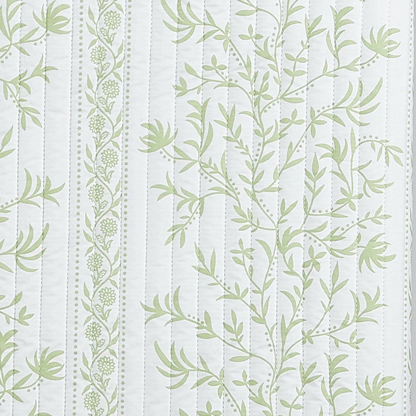 Green Floral Quilt Set - Gorgeous Floral Bedding Sets