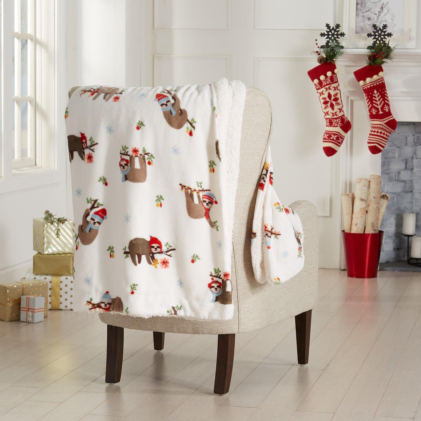 Christmas Sherpa Throw Blankets - Christmas Themed Quilts