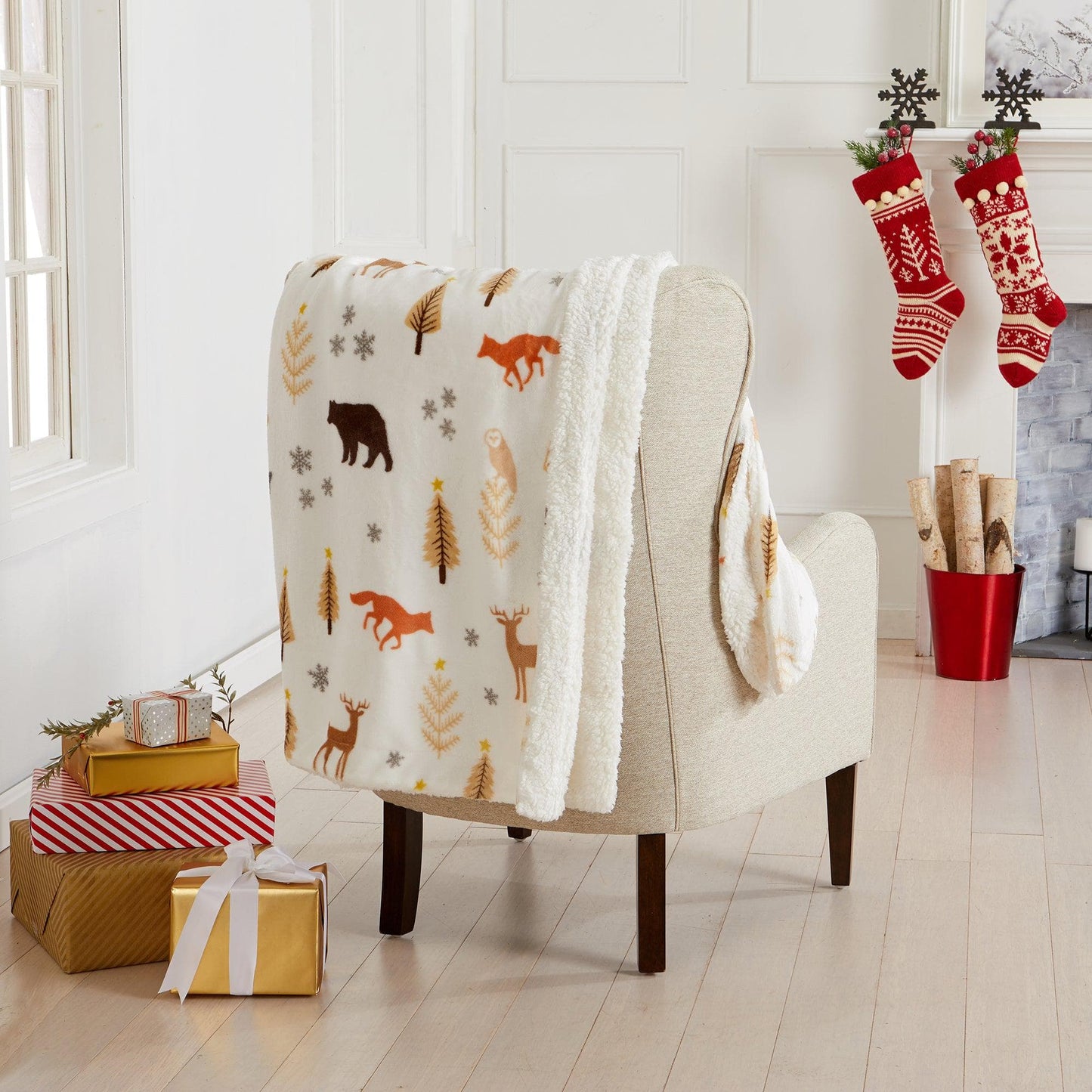 Christmas Sherpa Throw Blankets - Christmas Themed Quilts