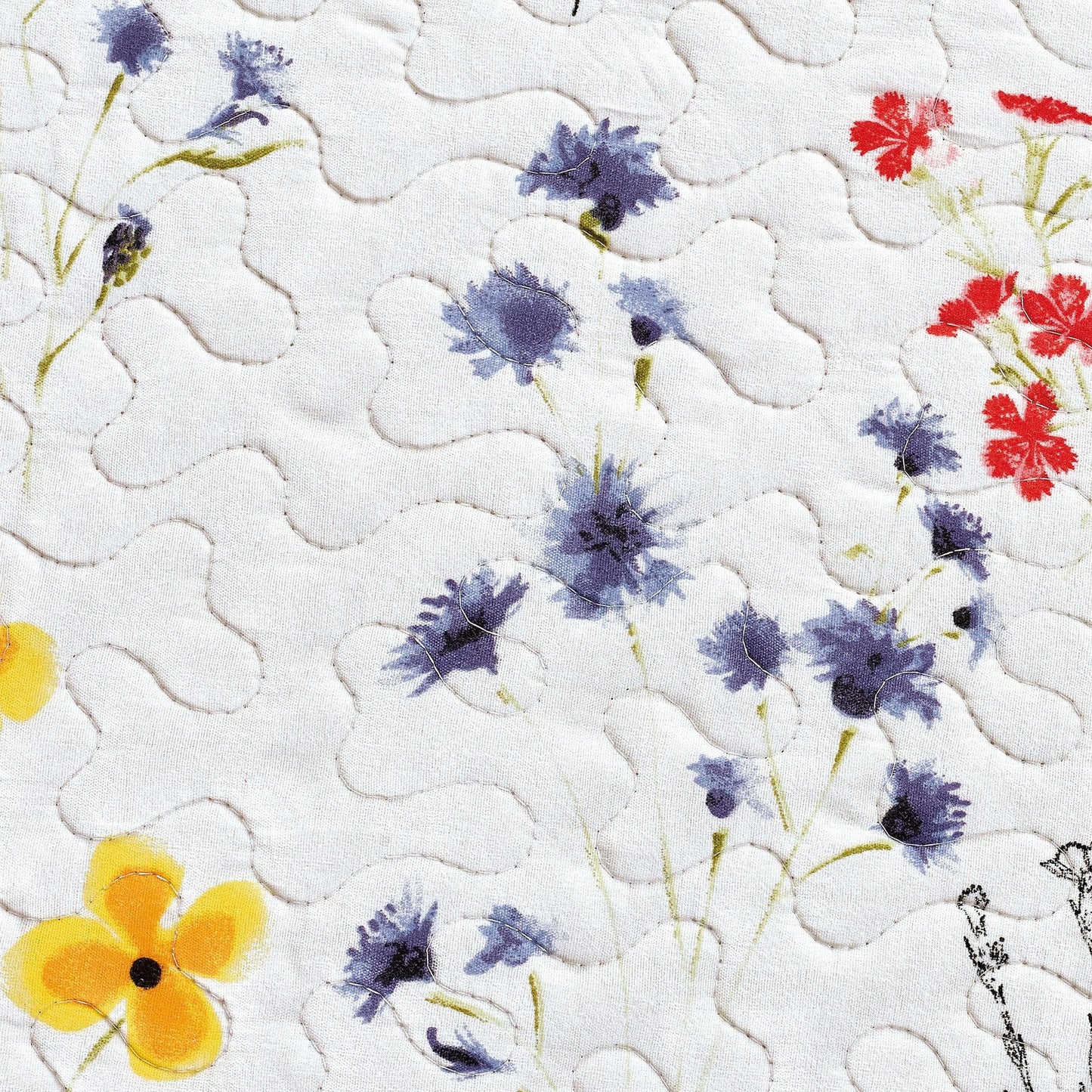 Colorful Floral 3 Piece Quilt Set - Coastal Floral Quilts