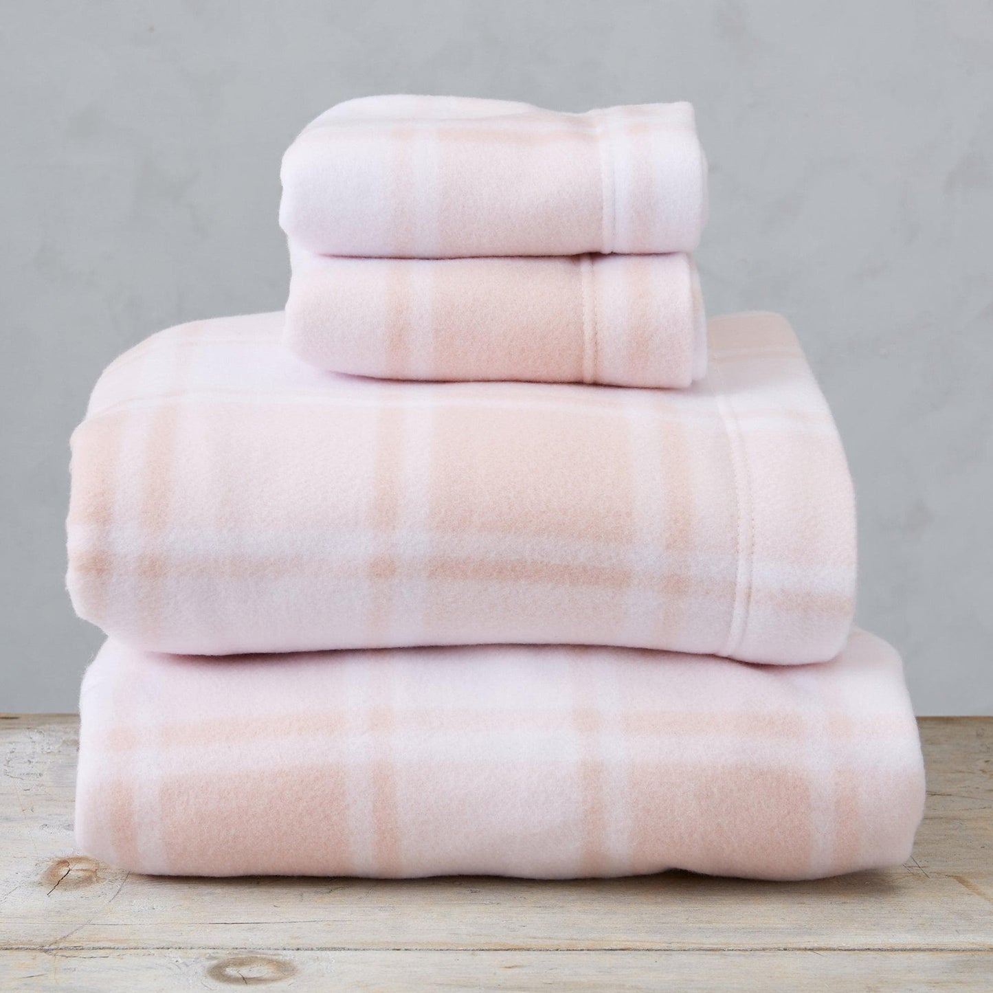 Plaid Fleece Sheet Sets - Navy Blue, Grey, Red & Black