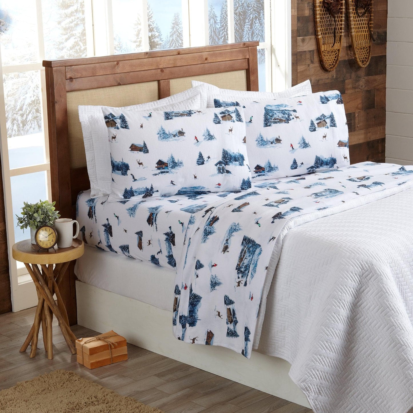4-Piece Turkish Cotton Flannel Sheet - Fall & Christmas Sheets
