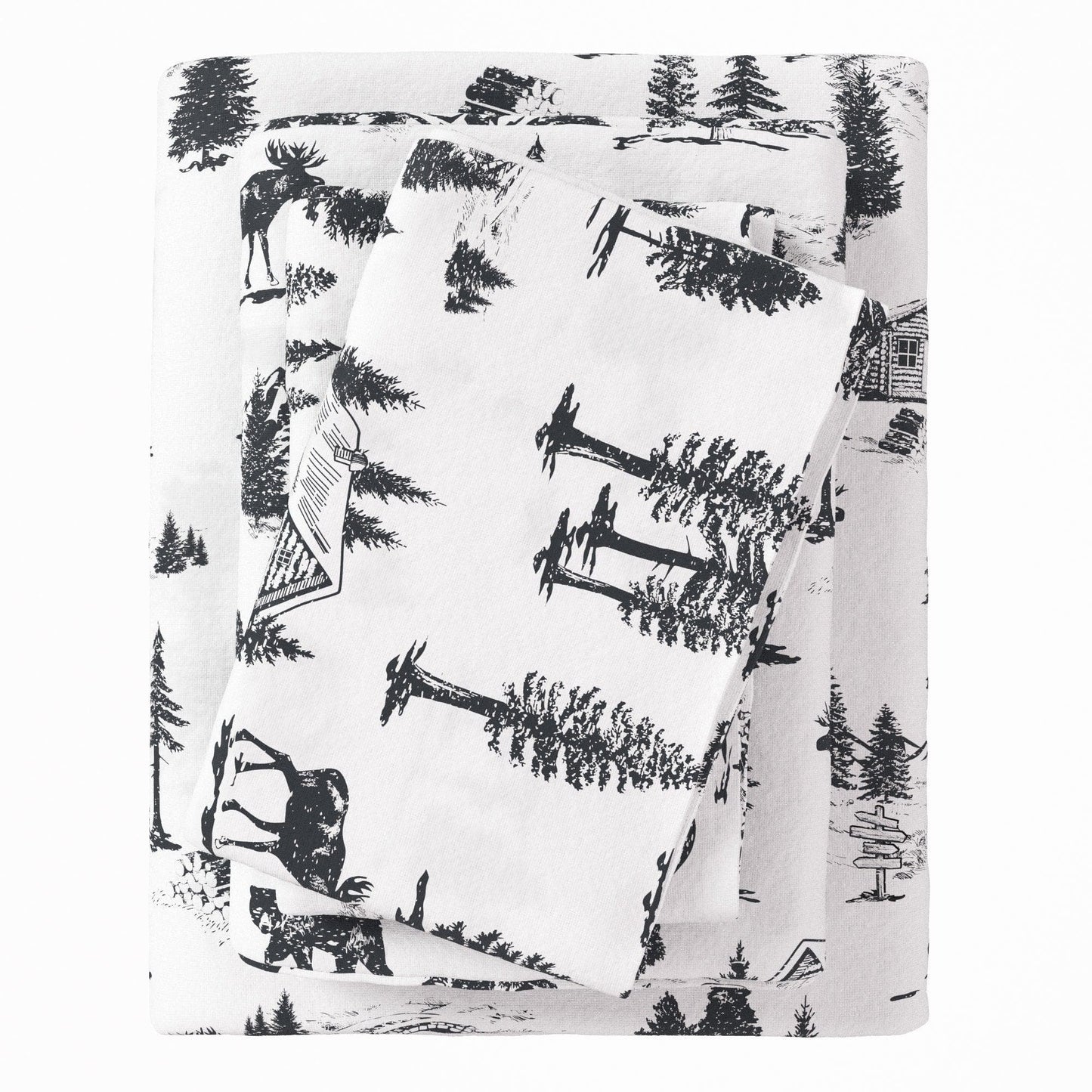 4-Piece Turkish Cotton Flannel Sheet - Fall & Christmas Sheets