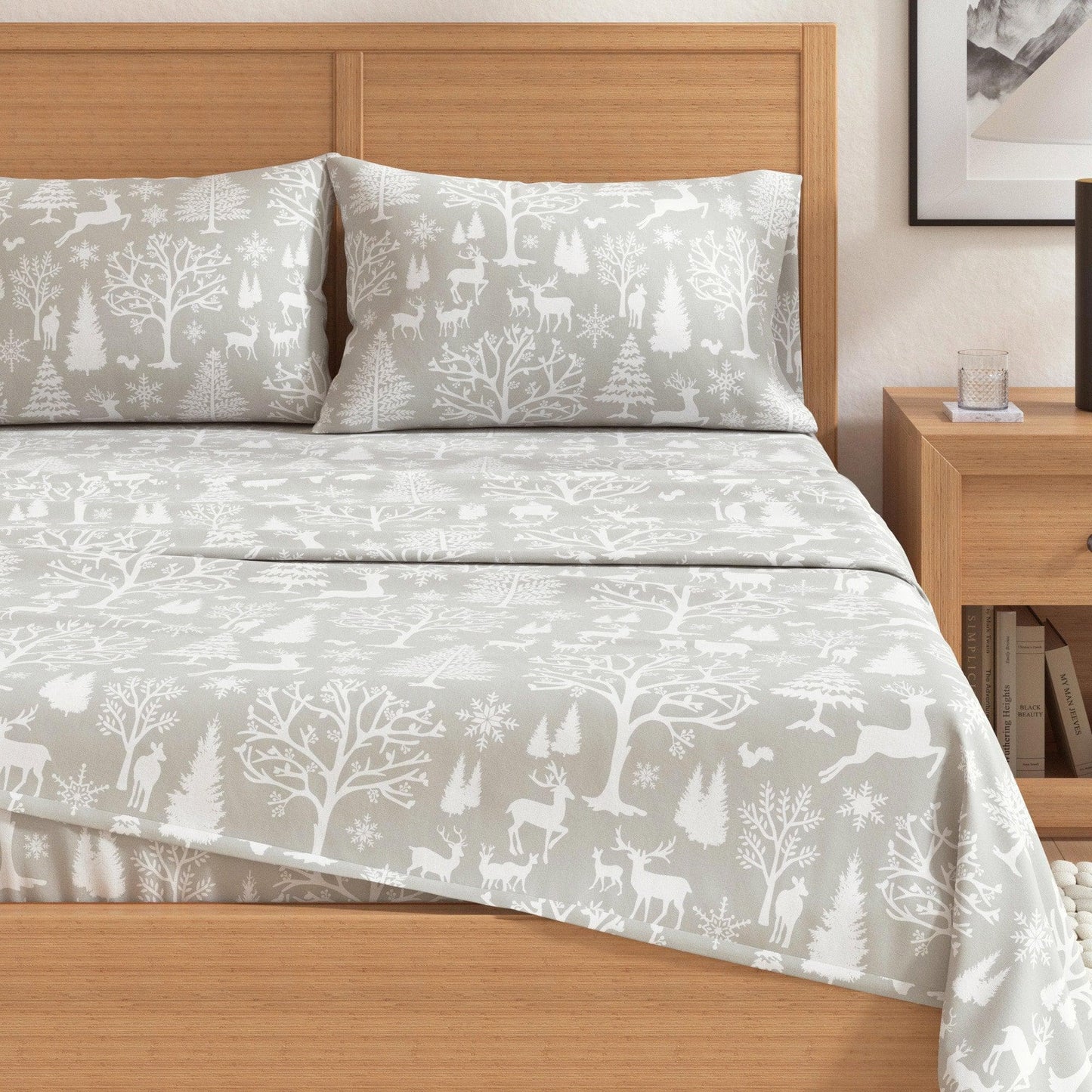 4-Piece Turkish Cotton Flannel Sheet - Fall & Christmas Sheets