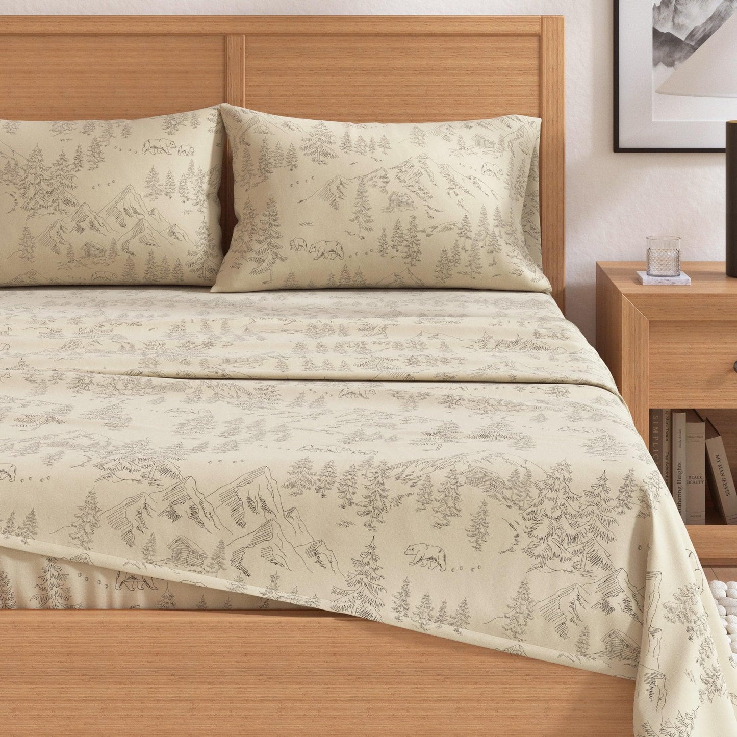 4-Piece Turkish Cotton Flannel Sheet - Fall & Christmas Sheets