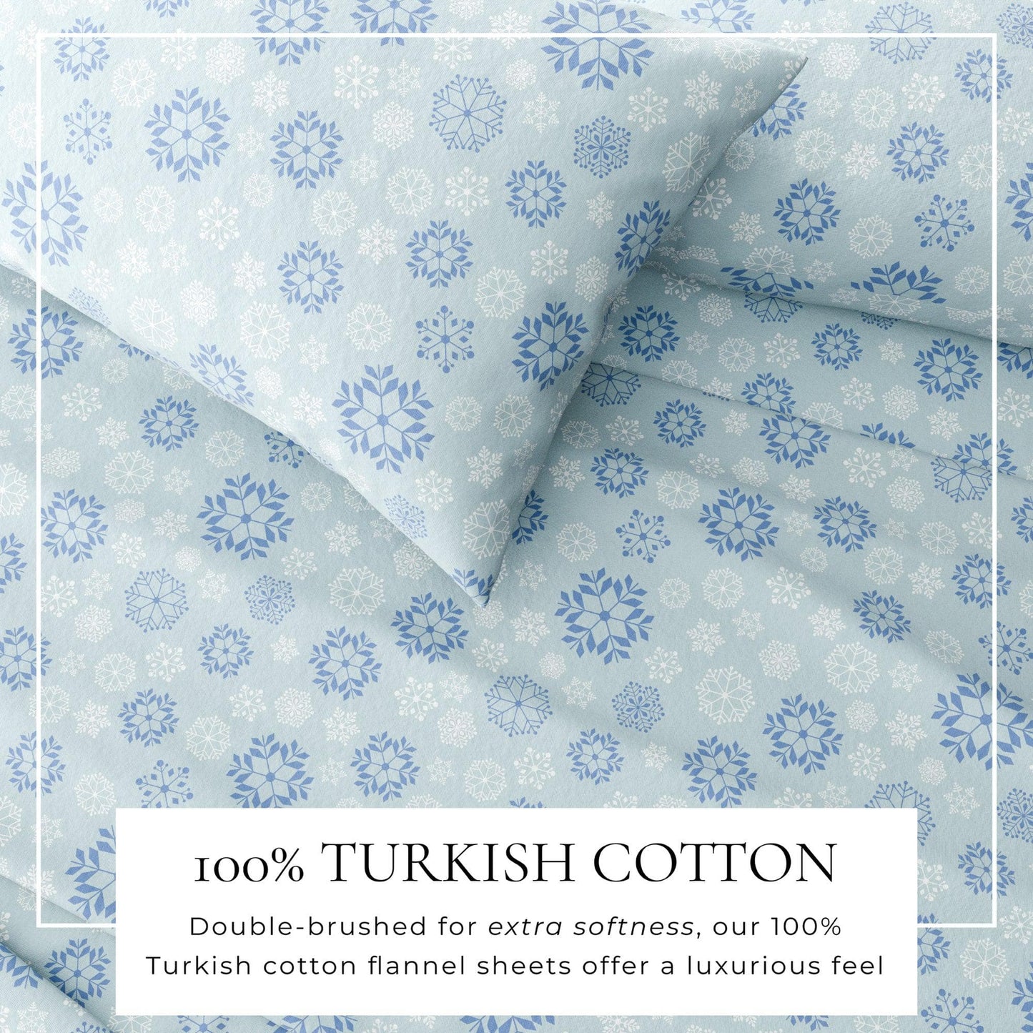 4-Piece Turkish Cotton Flannel Sheet - Fall & Christmas Sheets