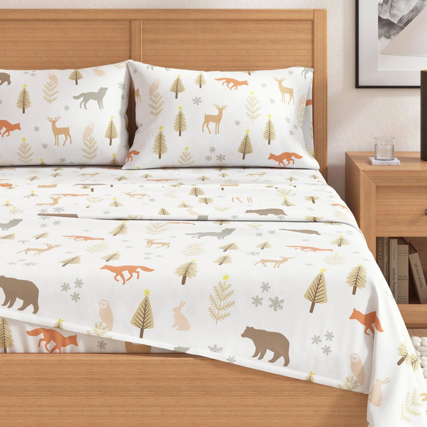 4-Piece Turkish Cotton Flannel Sheet - Fall & Christmas Sheets