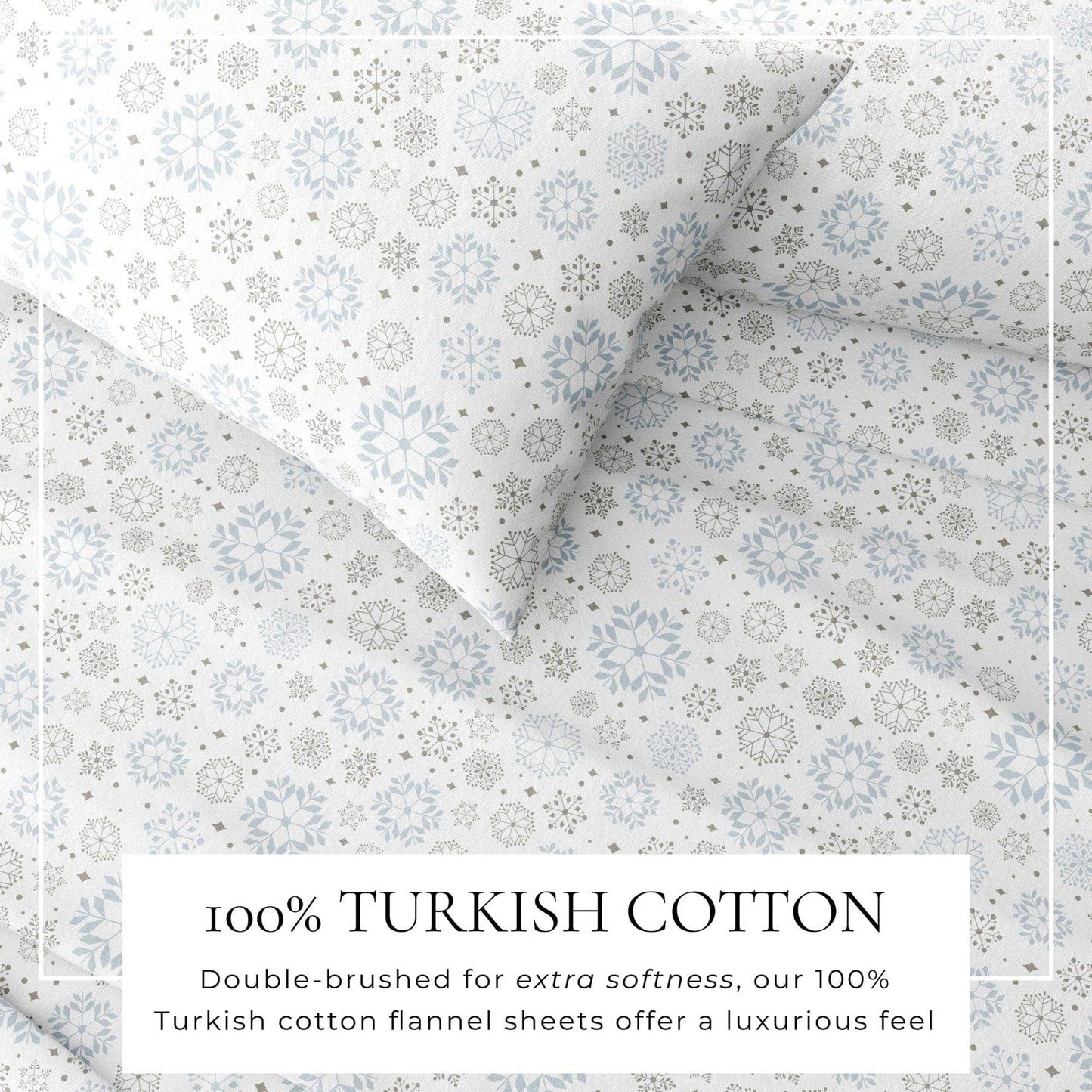 4-Piece Turkish Cotton Flannel Sheet - Fall & Christmas Sheets
