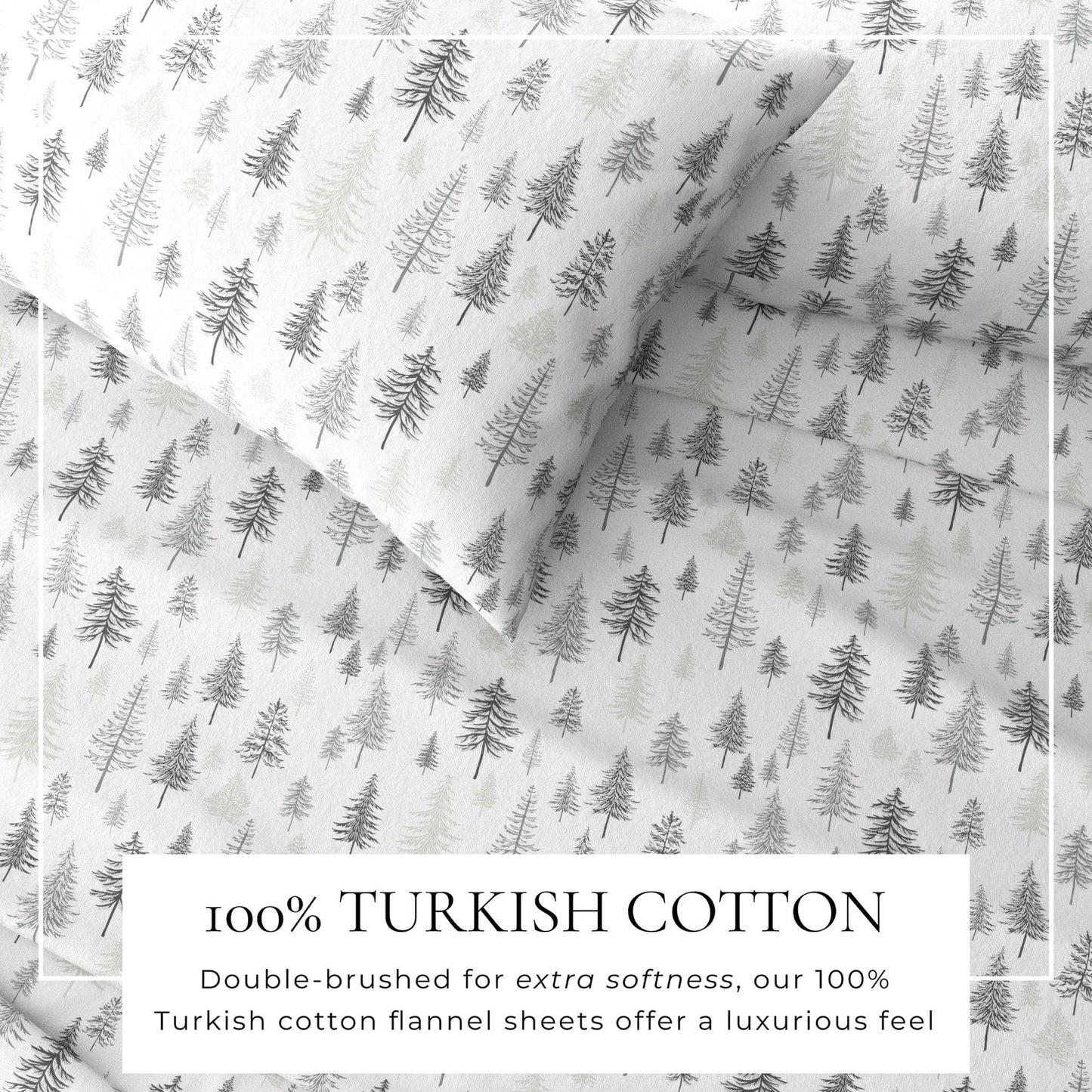 4-Piece Turkish Cotton Flannel Sheet - Fall & Christmas Sheets