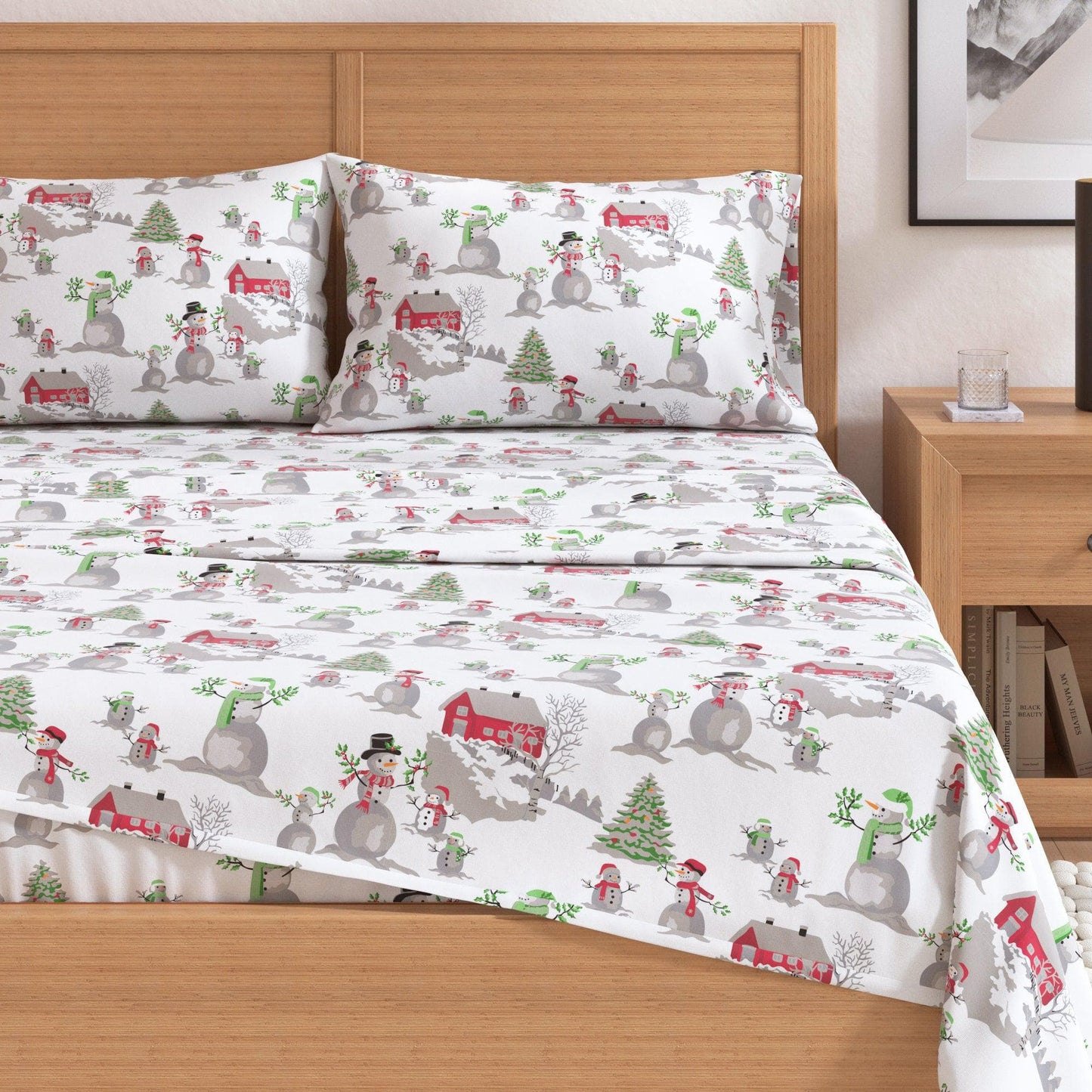 4-Piece Turkish Cotton Flannel Sheet - Fall & Christmas Sheets