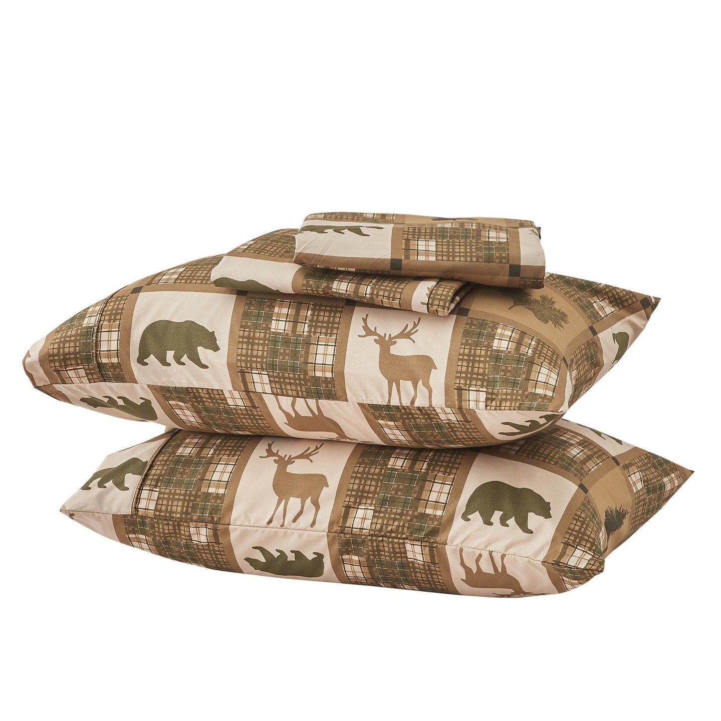 Lodge Microfiber Sheet - Mountain Ridge - Outdoor & Christmas Themed Bedding