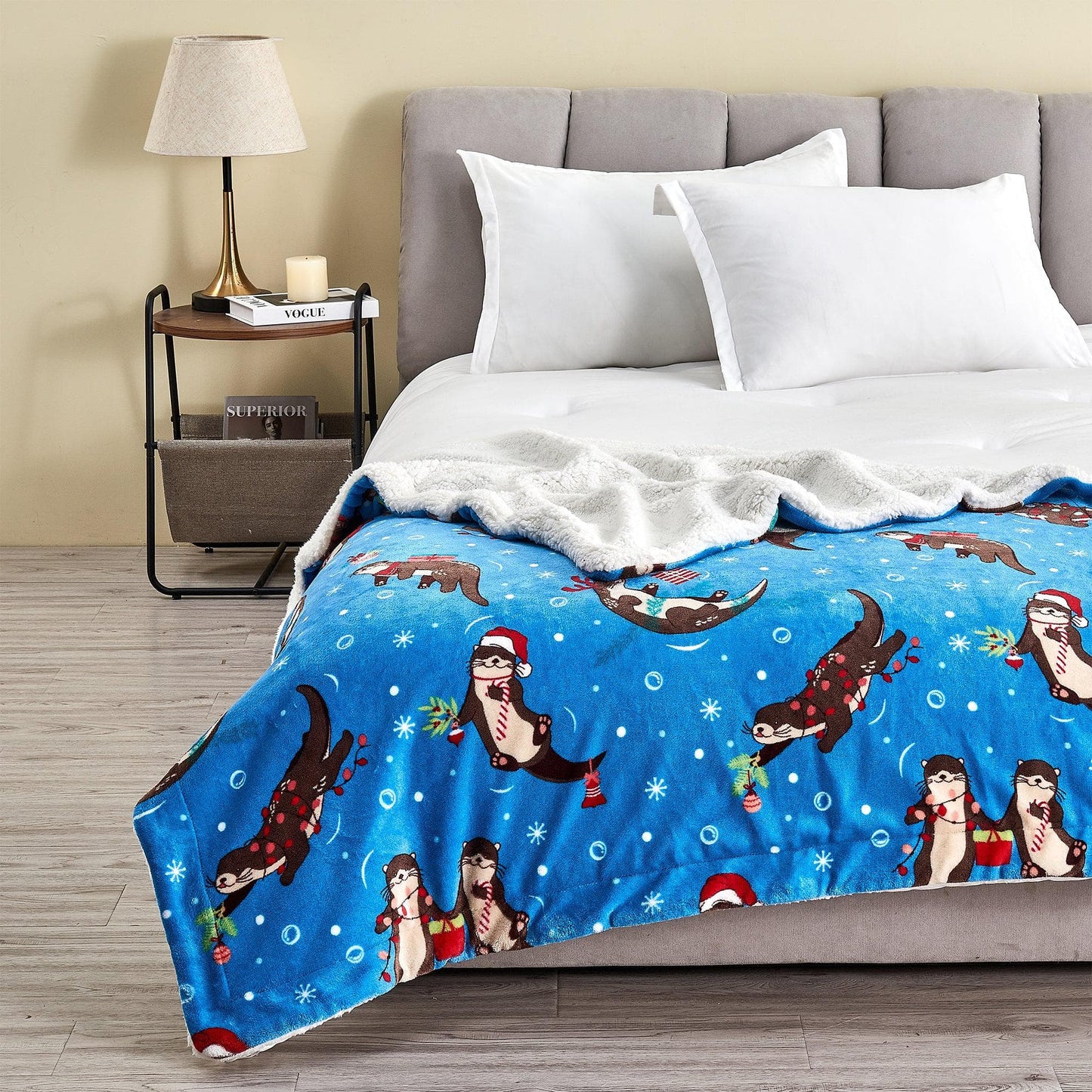 Christmas Sherpa Throw Blankets - Christmas Themed Quilts