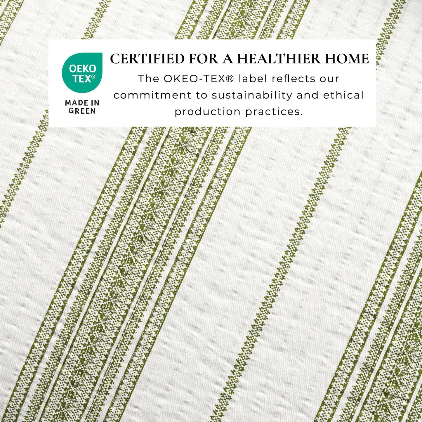 Coastal Stripe Quilt - White Quilt With Navy, Red, Green Or Grey Stripes