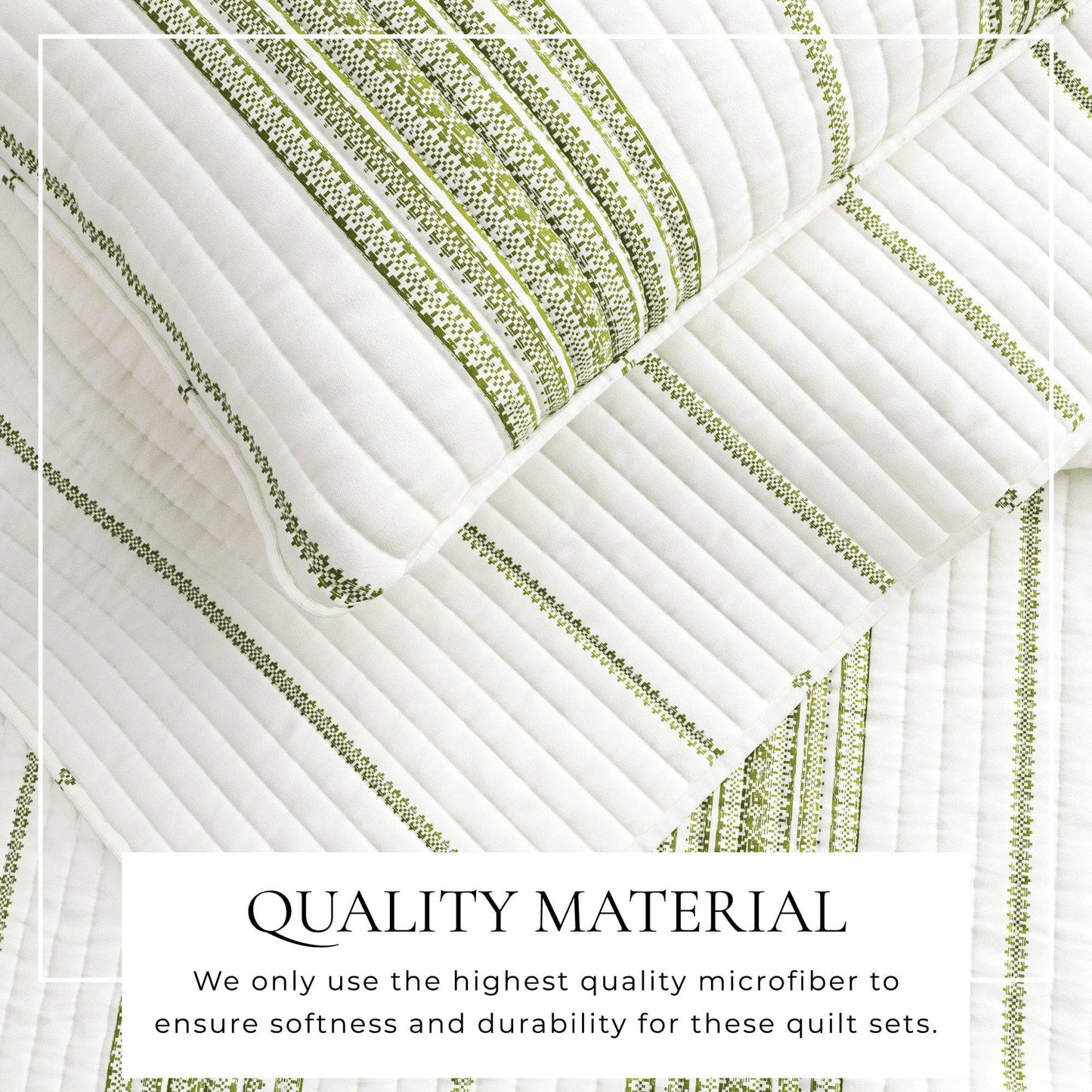 Coastal Stripe Quilt - White Quilt With Navy, Red, Green Or Grey Stripes