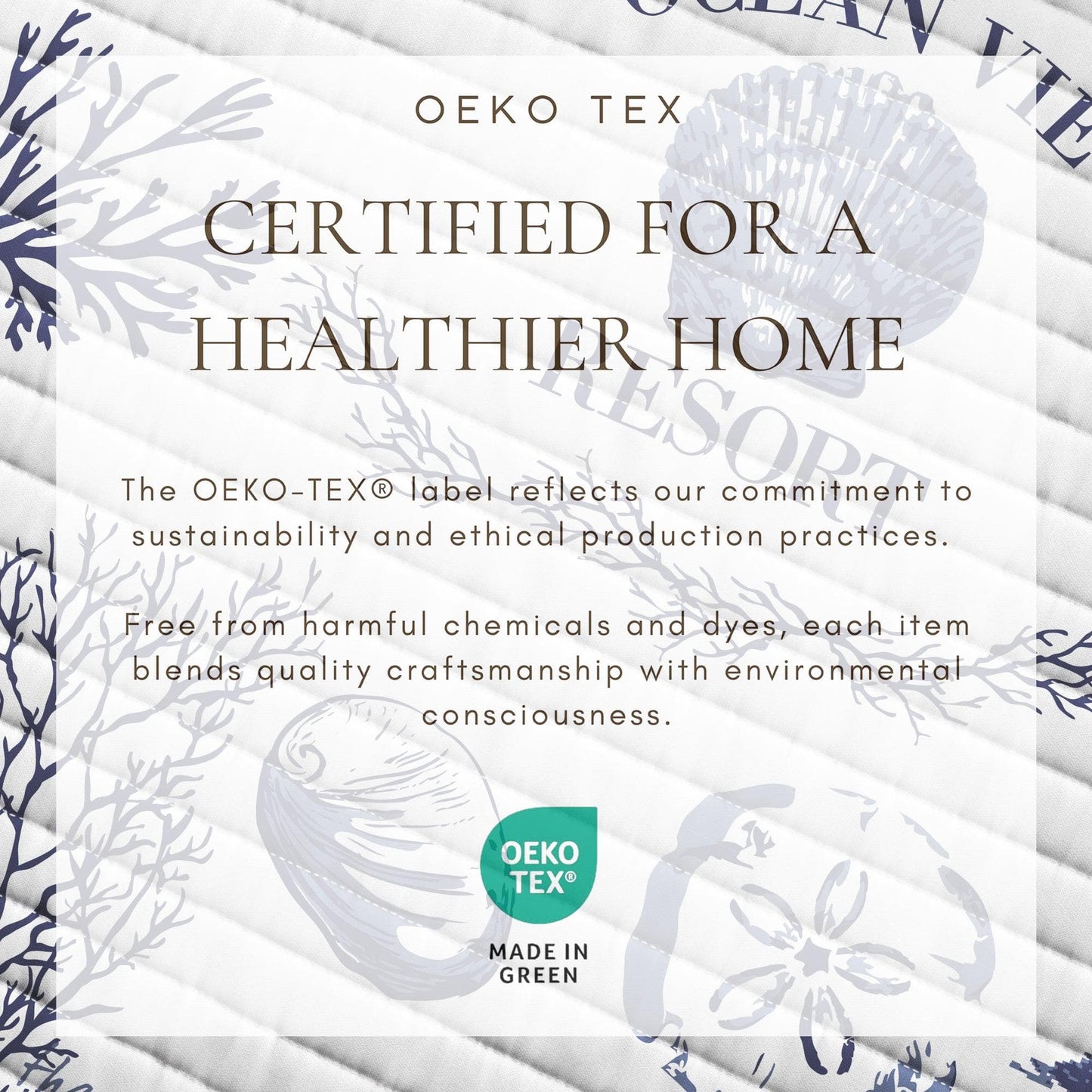 Coastal Printed Cotton Quilt Set - Calypso Collection