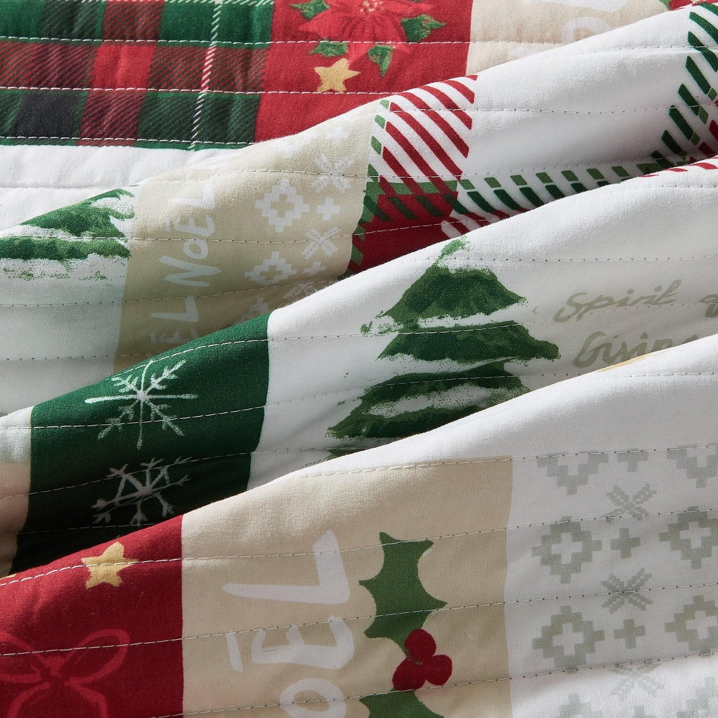 Colorful Christmas Quilt Set - Christmas Holiday Quilts