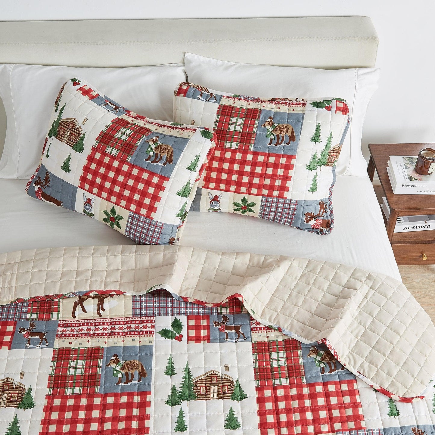 Colorful Christmas Quilt Set - Christmas Holiday Quilts