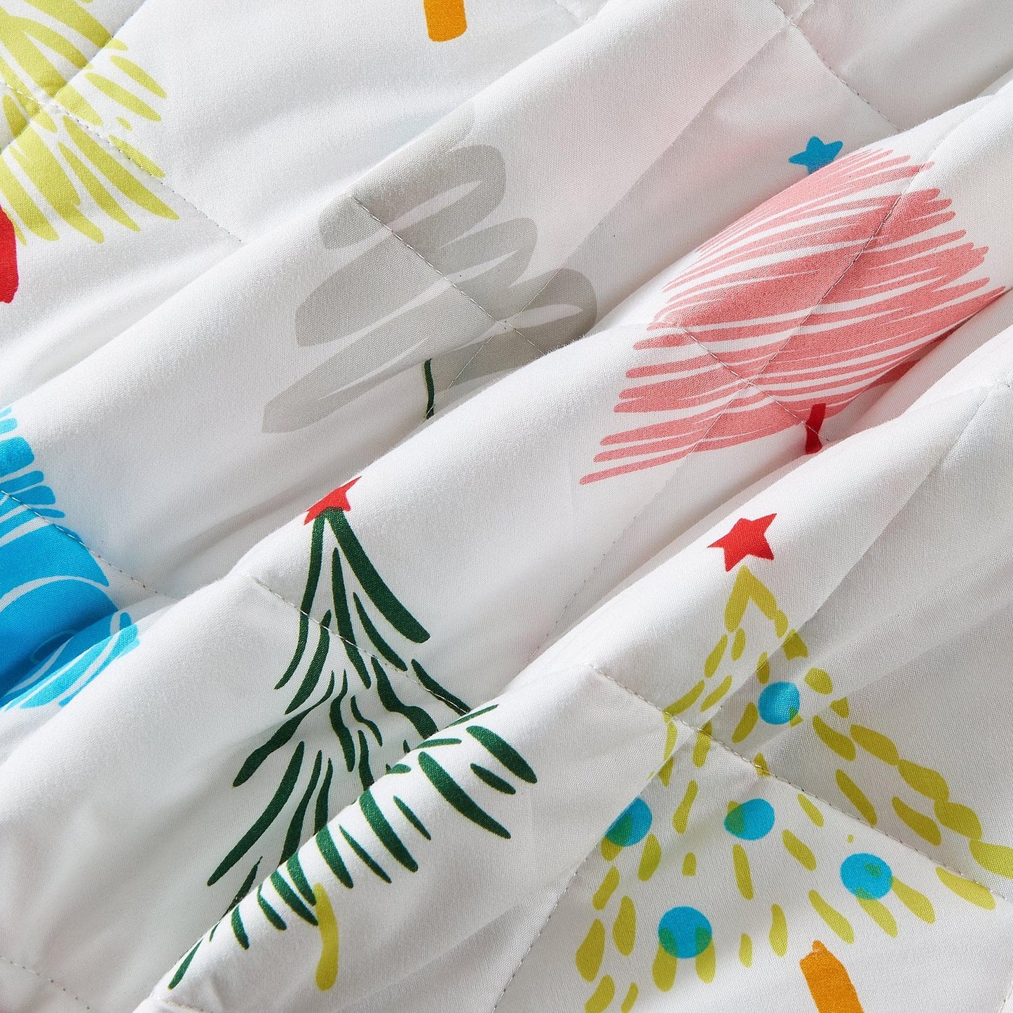 Colorful Christmas Quilt Set - Christmas Holiday Quilts