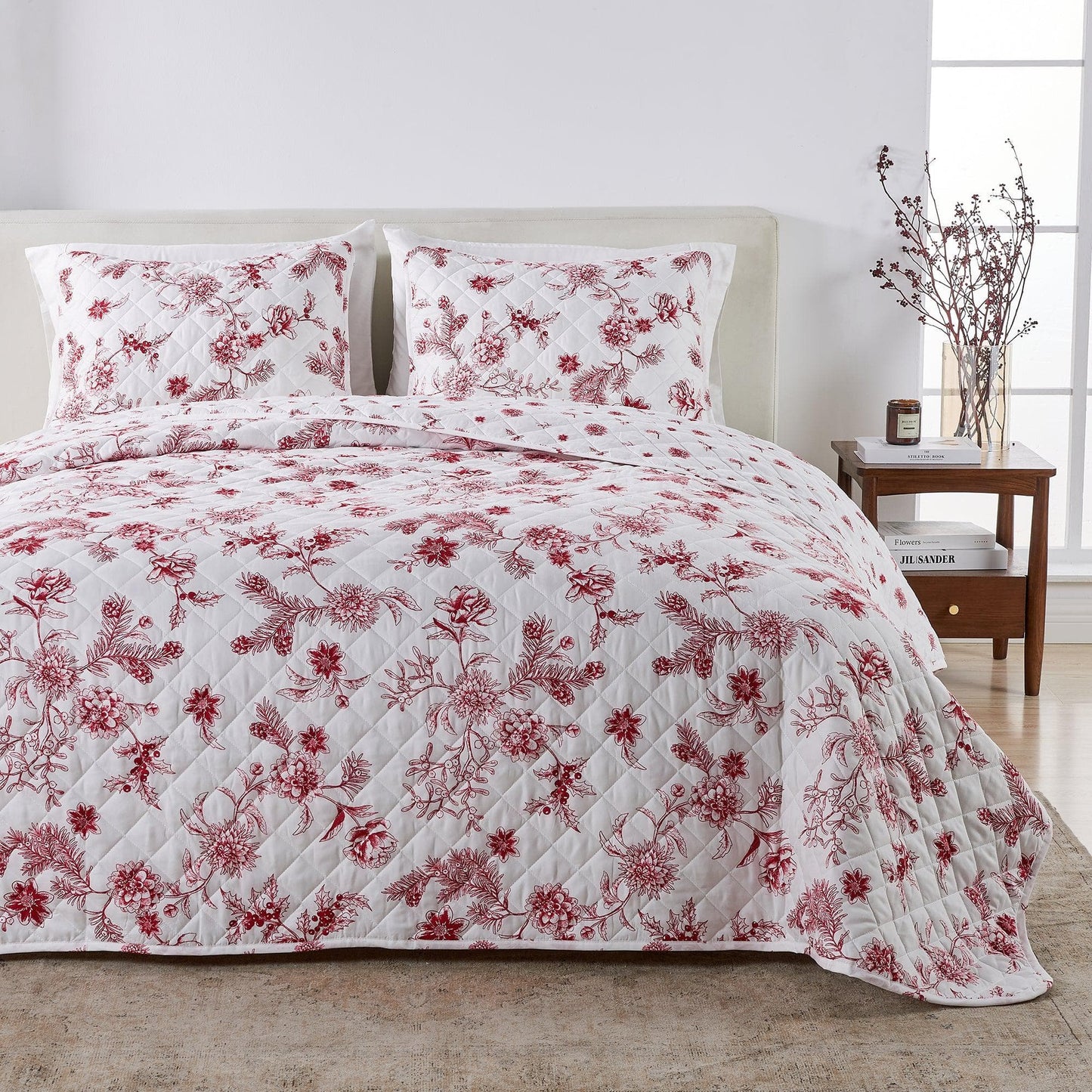 Colorful Christmas Quilt Set - Christmas Holiday Quilts