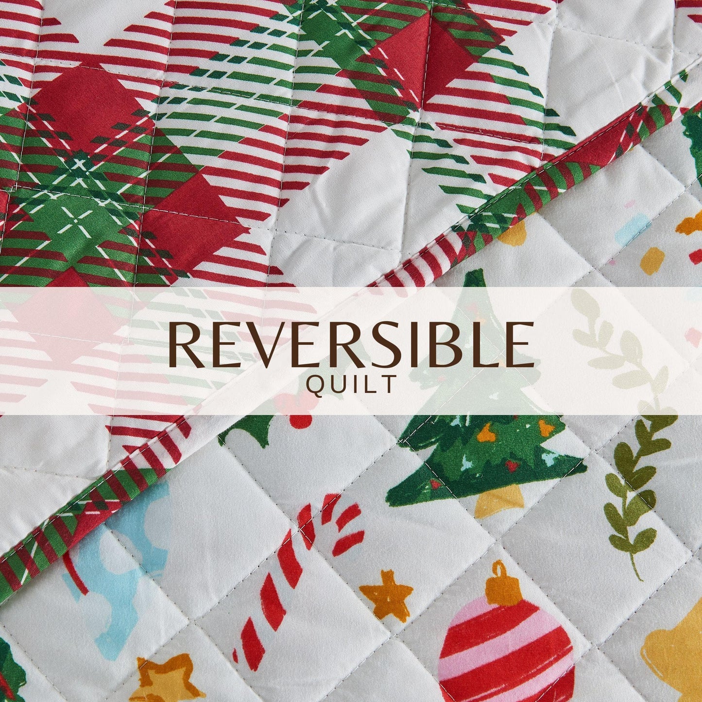 Colorful Christmas Quilt Set - Christmas Holiday Quilts