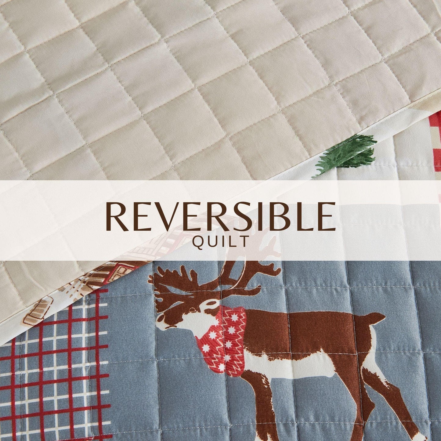 Colorful Christmas Quilt Set - Christmas Holiday Quilts