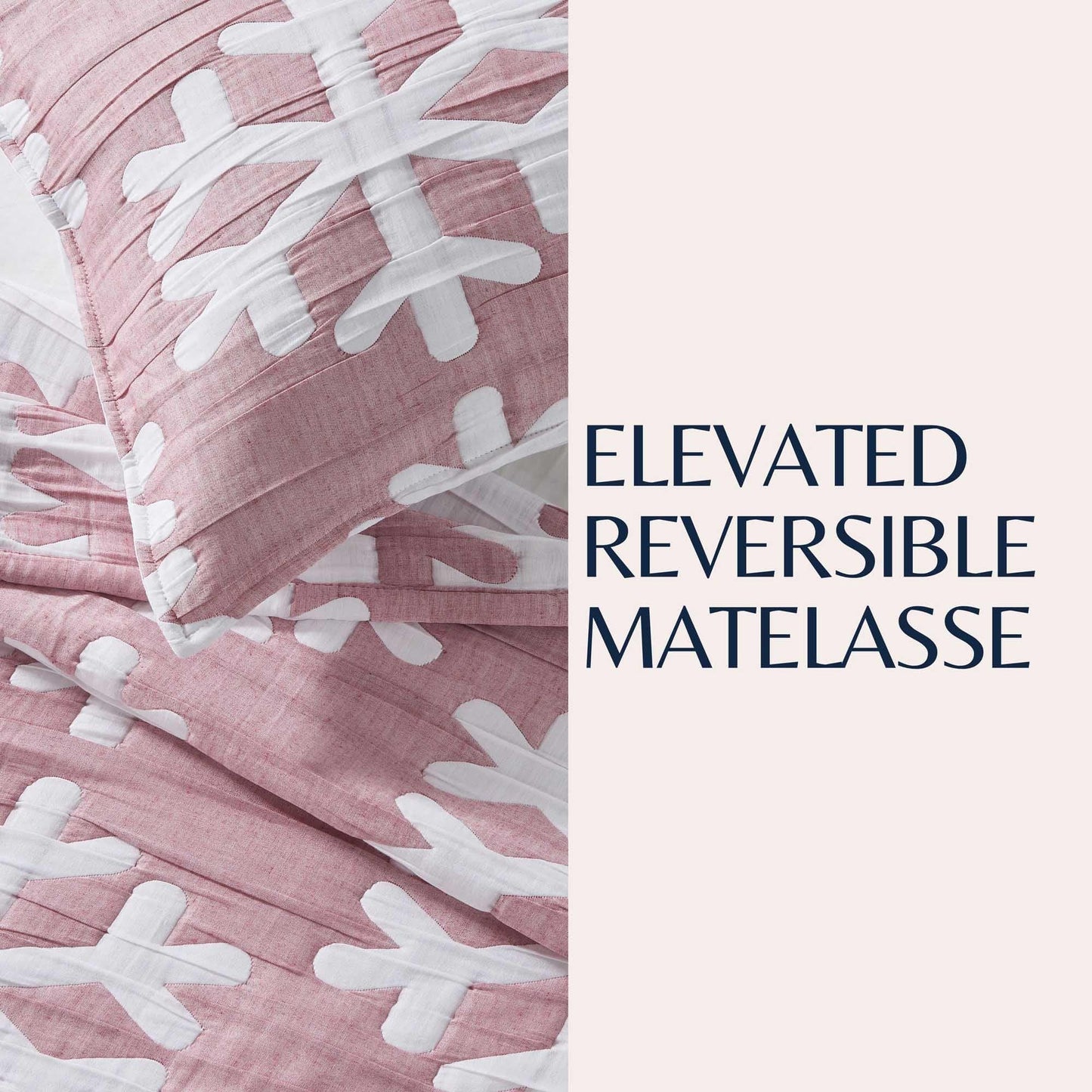Matelassé Snowflake Quilt Set - Coastal Christmas Quilts
