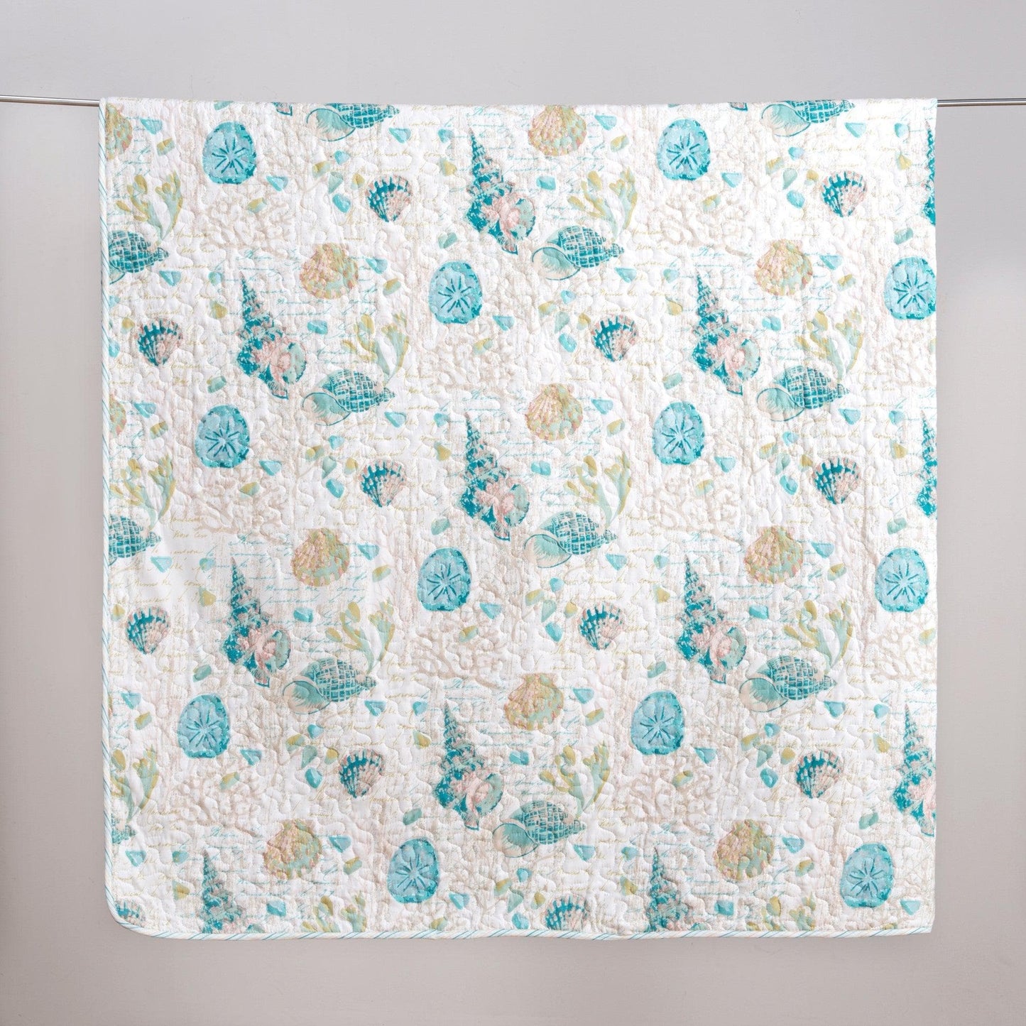 Seashell & Coral Quilt Set - Seashell Themed Bedding Sets