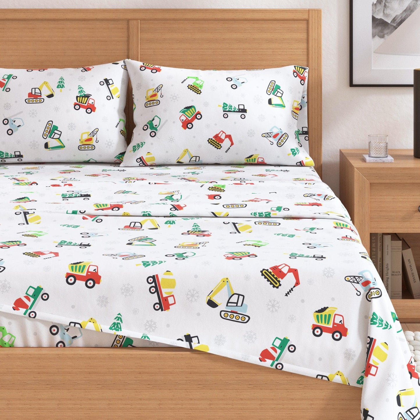4-Piece Turkish Cotton Christmas Flannel Sheet - Christmas Sheets