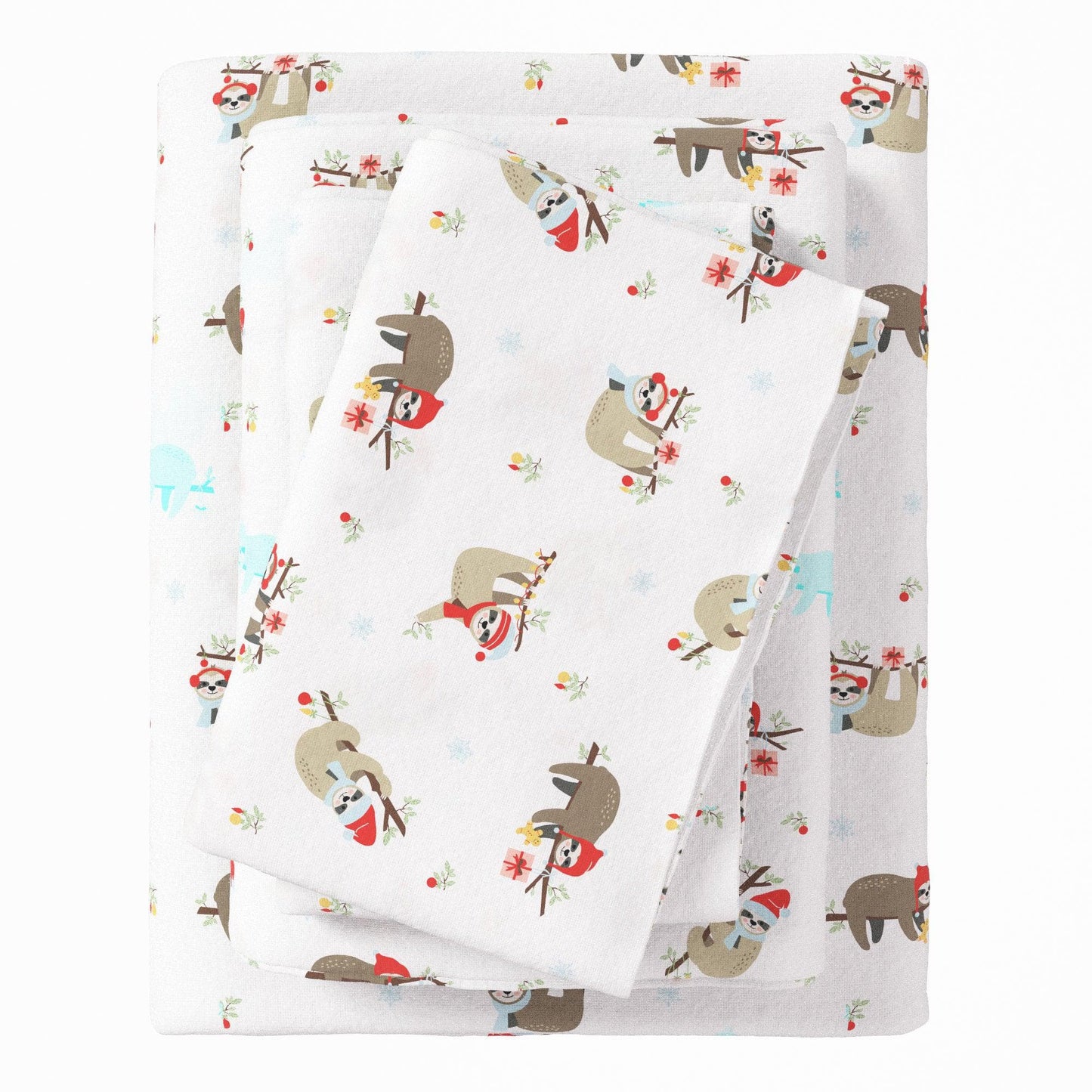 4-Piece Turkish Cotton Christmas Flannel Sheet - Christmas Sheets