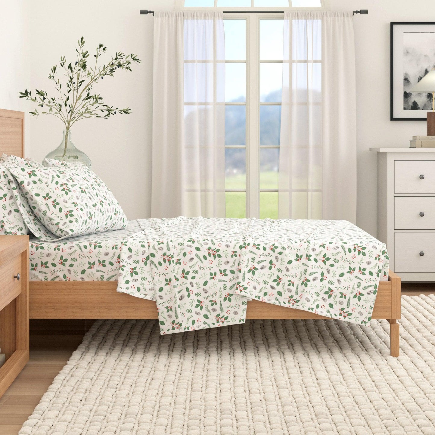 4-Piece Turkish Cotton Flannel Sheet - Fall & Christmas Sheets