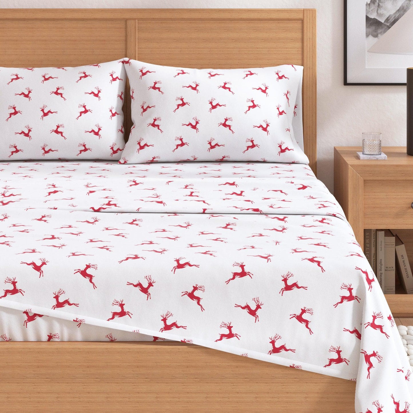 4-Piece Turkish Cotton Flannel Sheet - Fall & Christmas Sheets
