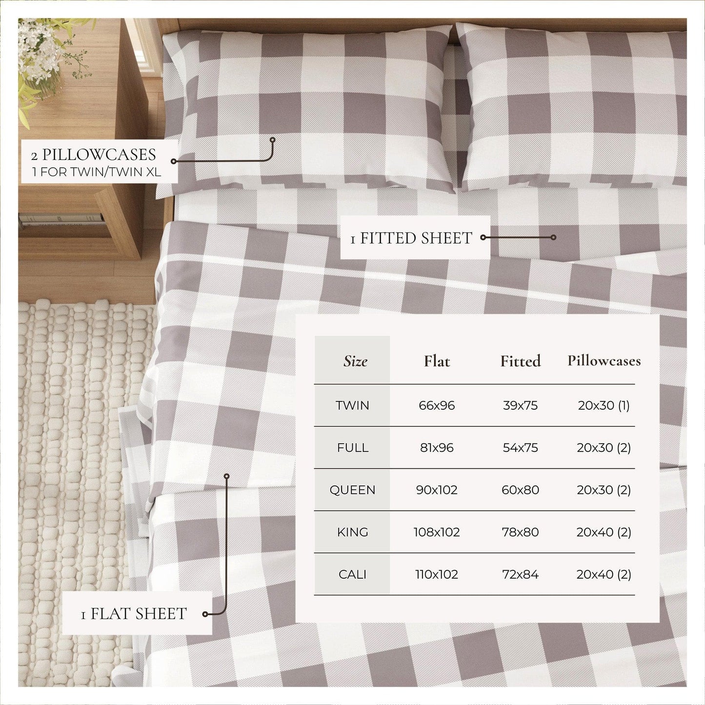 Turkish Cotton Flannel Sheets - Fall & Christmas Themed Flannel Sheets