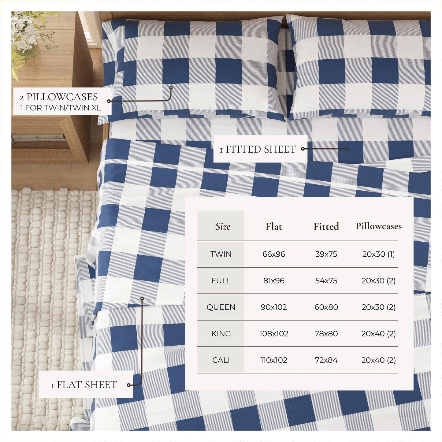 Turkish Cotton Flannel Sheets - Fall & Christmas Themed Flannel Sheets