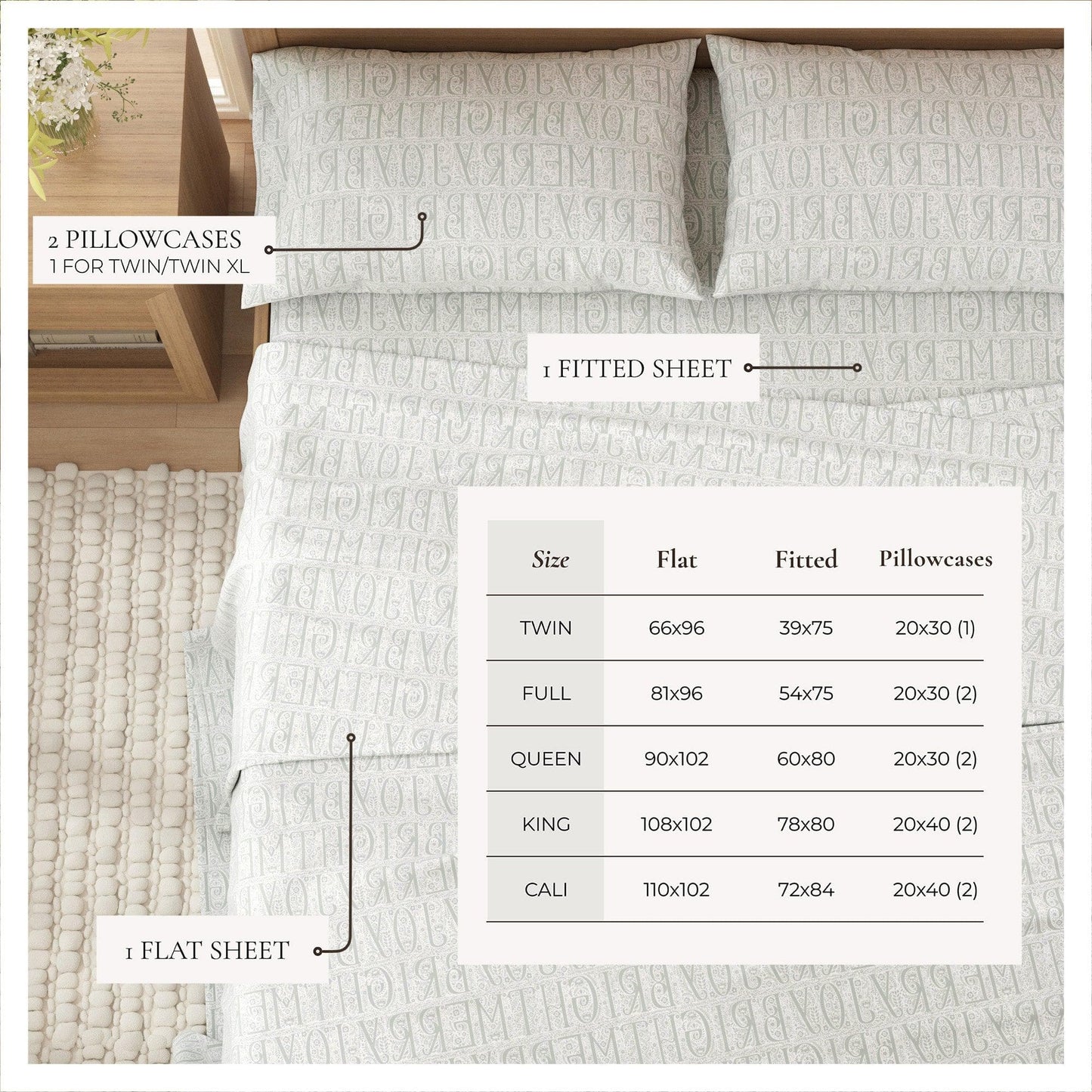 Turkish Cotton Flannel Sheets - Fall & Christmas Themed Flannel Sheets