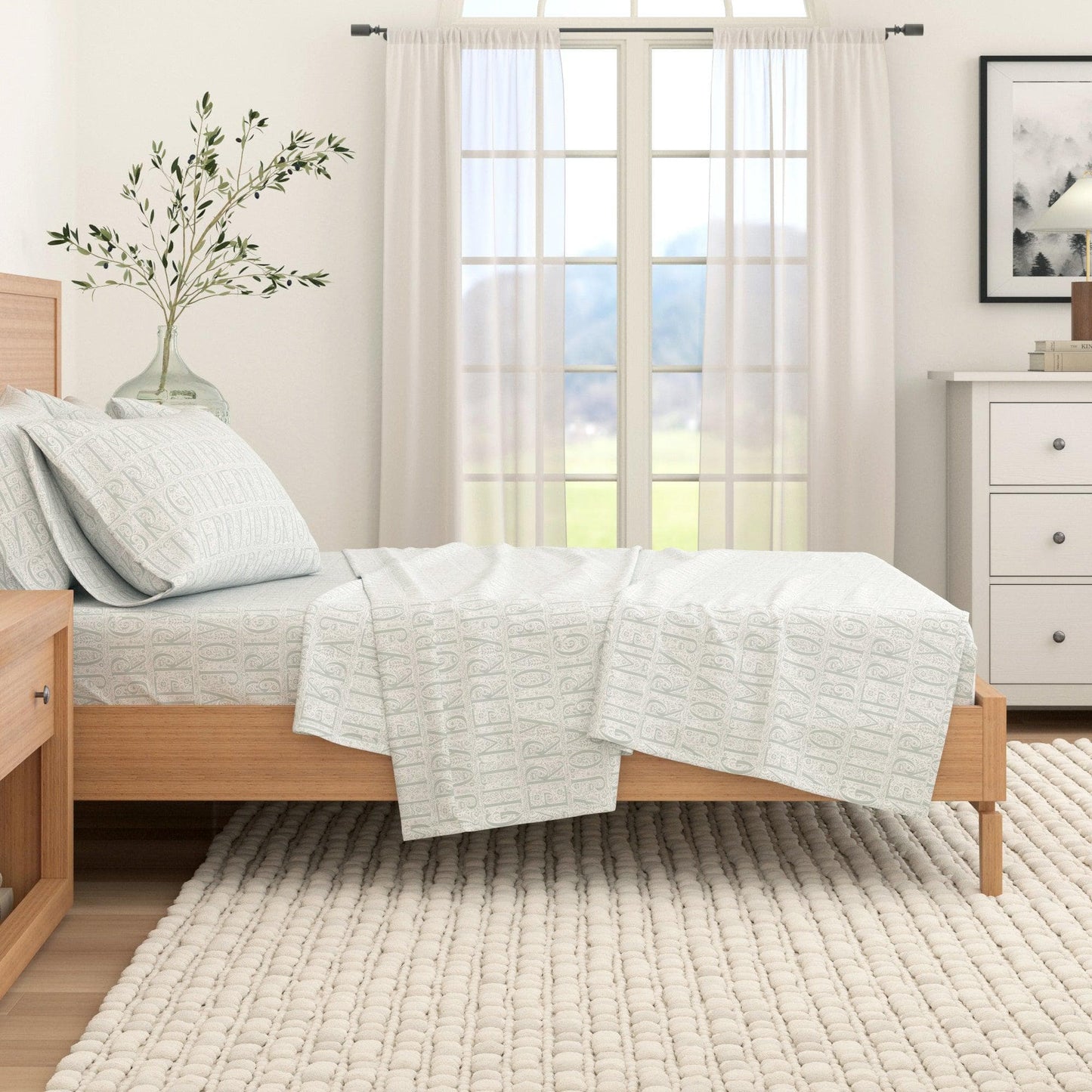 Turkish Cotton Flannel Sheets - Fall & Christmas Themed Flannel Sheets