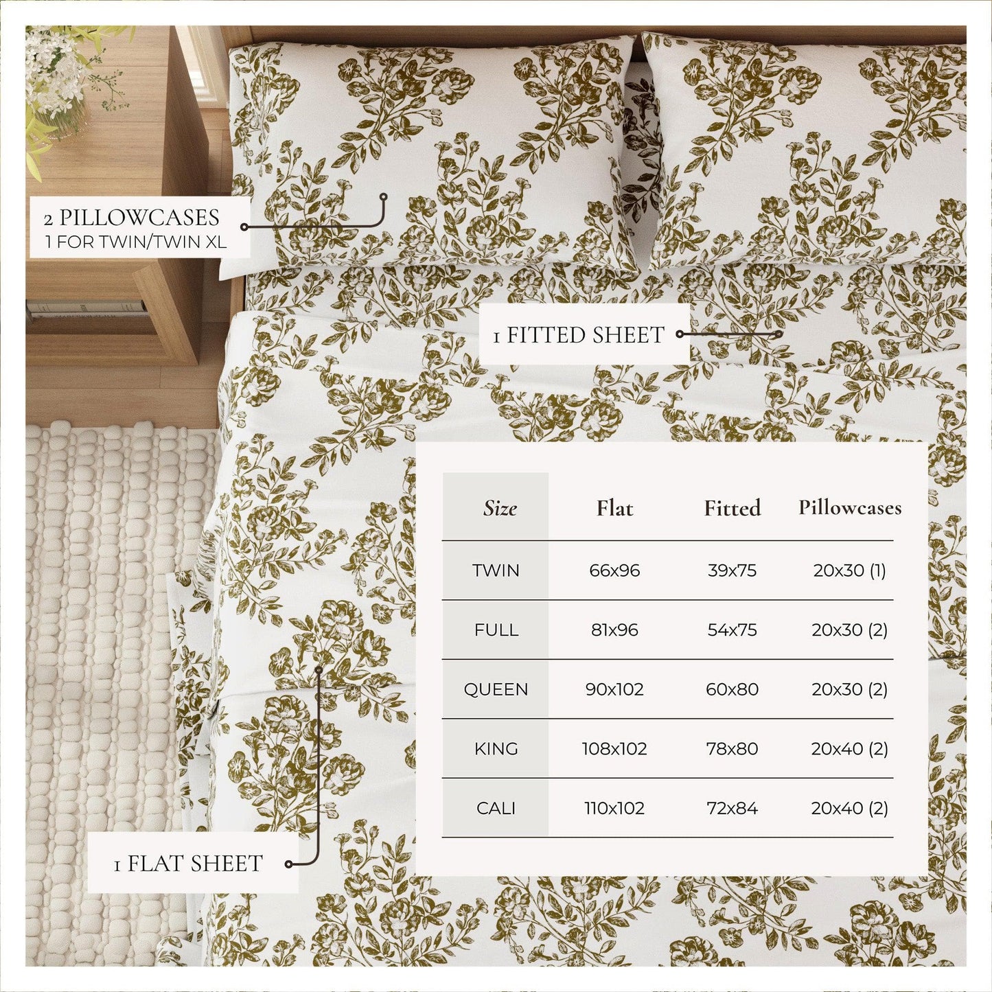 Turkish Cotton Flannel Sheets - Fall & Christmas Themed Flannel Sheets