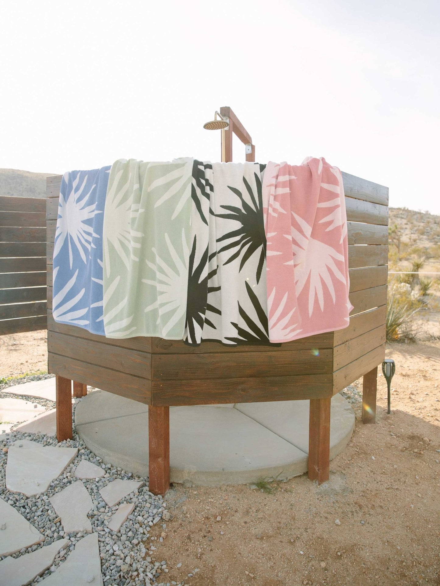 Green Agave Cabana Beach Towel - Quahog Bay Bedding
