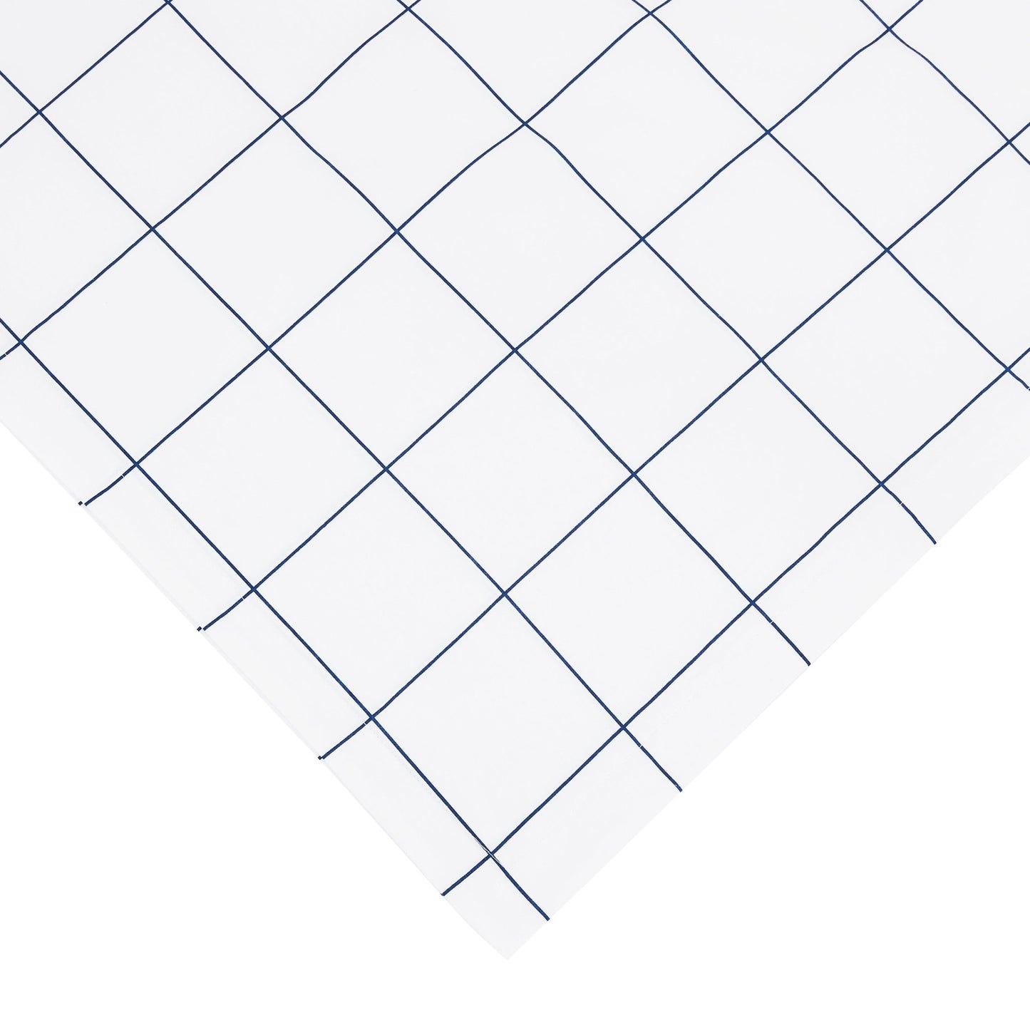 Grid Printed Cotton Percale Duvet Set - Quahog Bay Bedding