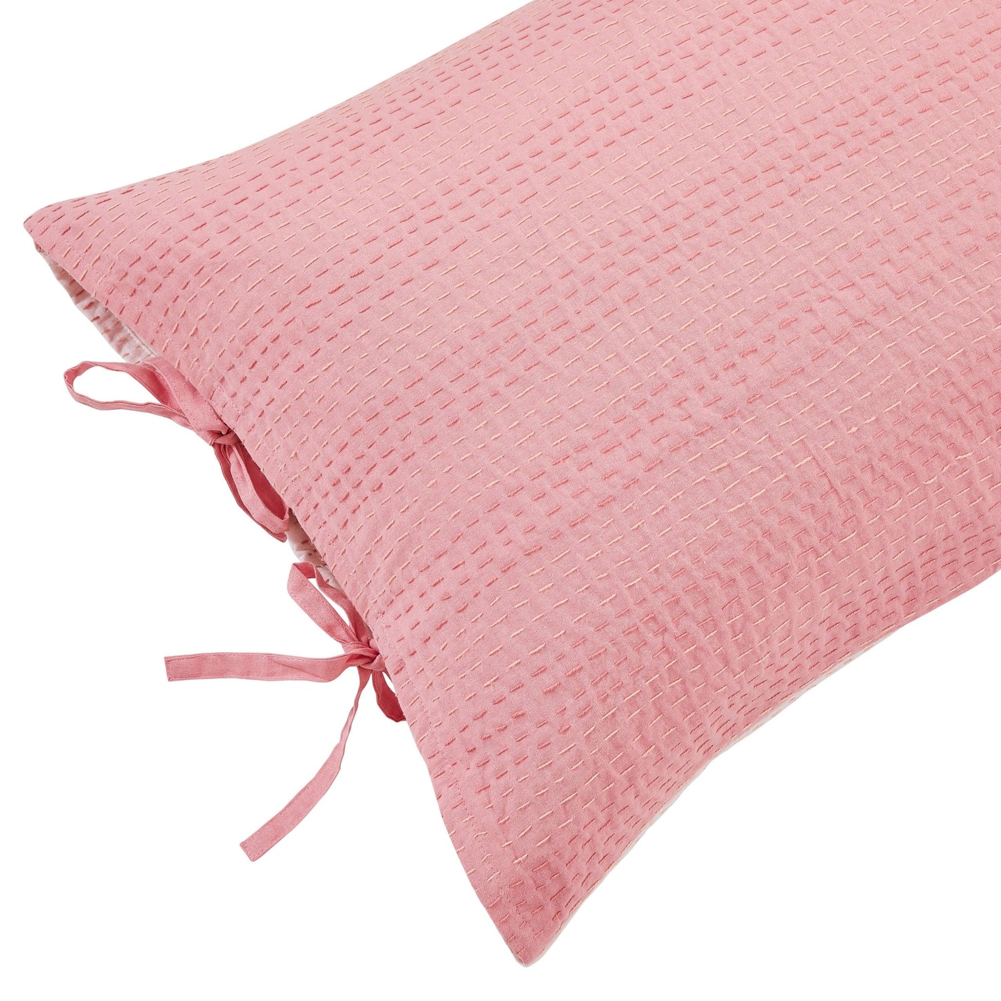 Hand Stitched Reversible Kantha Pillow Sham Pairs - Quahog Bay Bedding