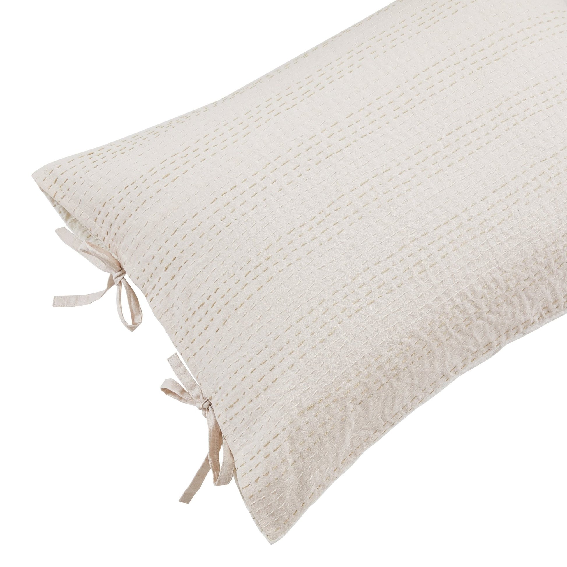 Hand Stitched Reversible Kantha Pillow Sham Pairs - Quahog Bay Bedding