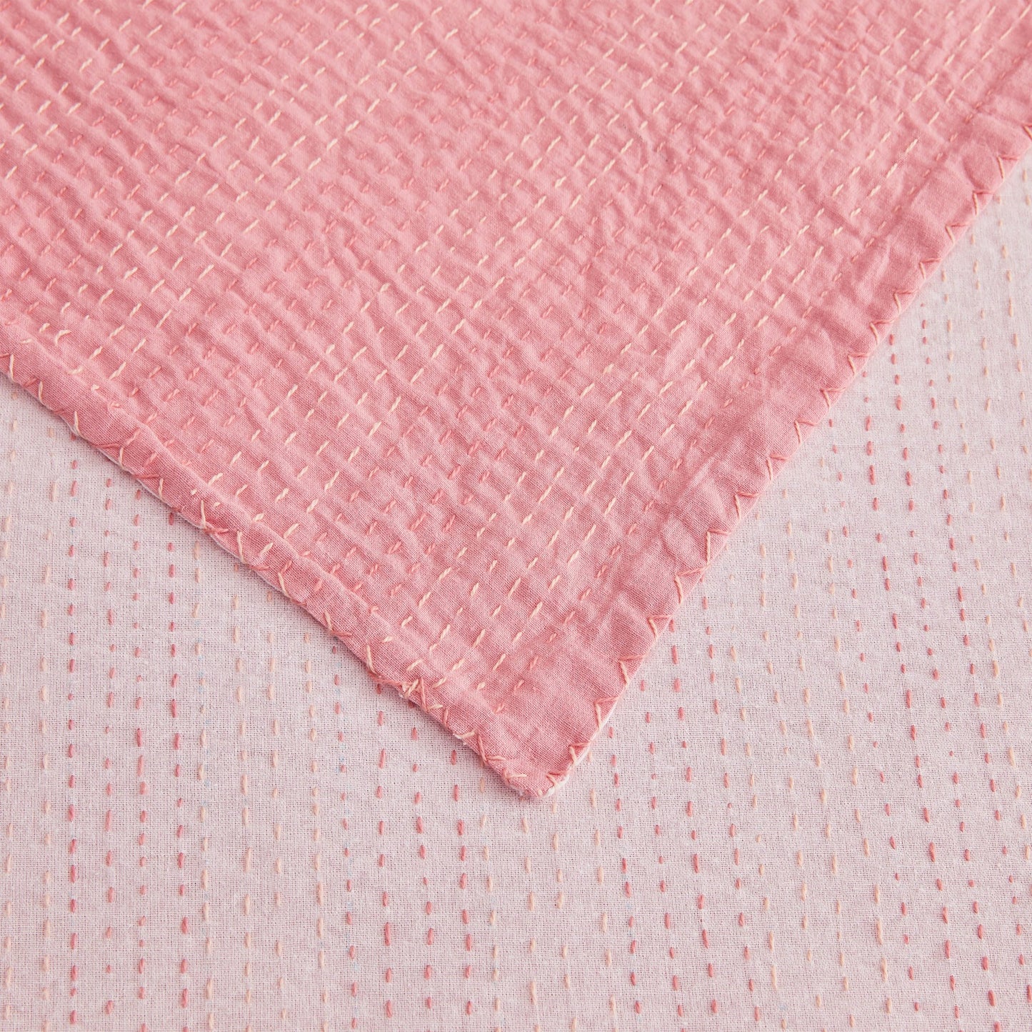 Hand Stitched Reversible Kantha Throws - Quahog Bay Bedding