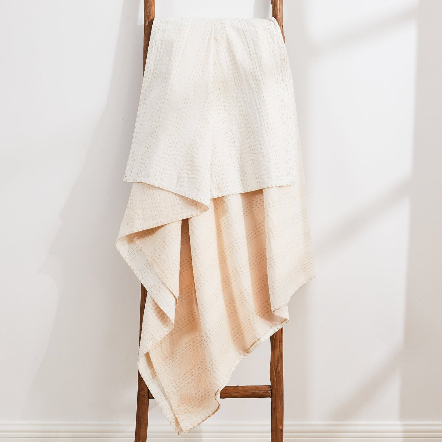 Hand Stitched Reversible Kantha Throws - Quahog Bay Bedding