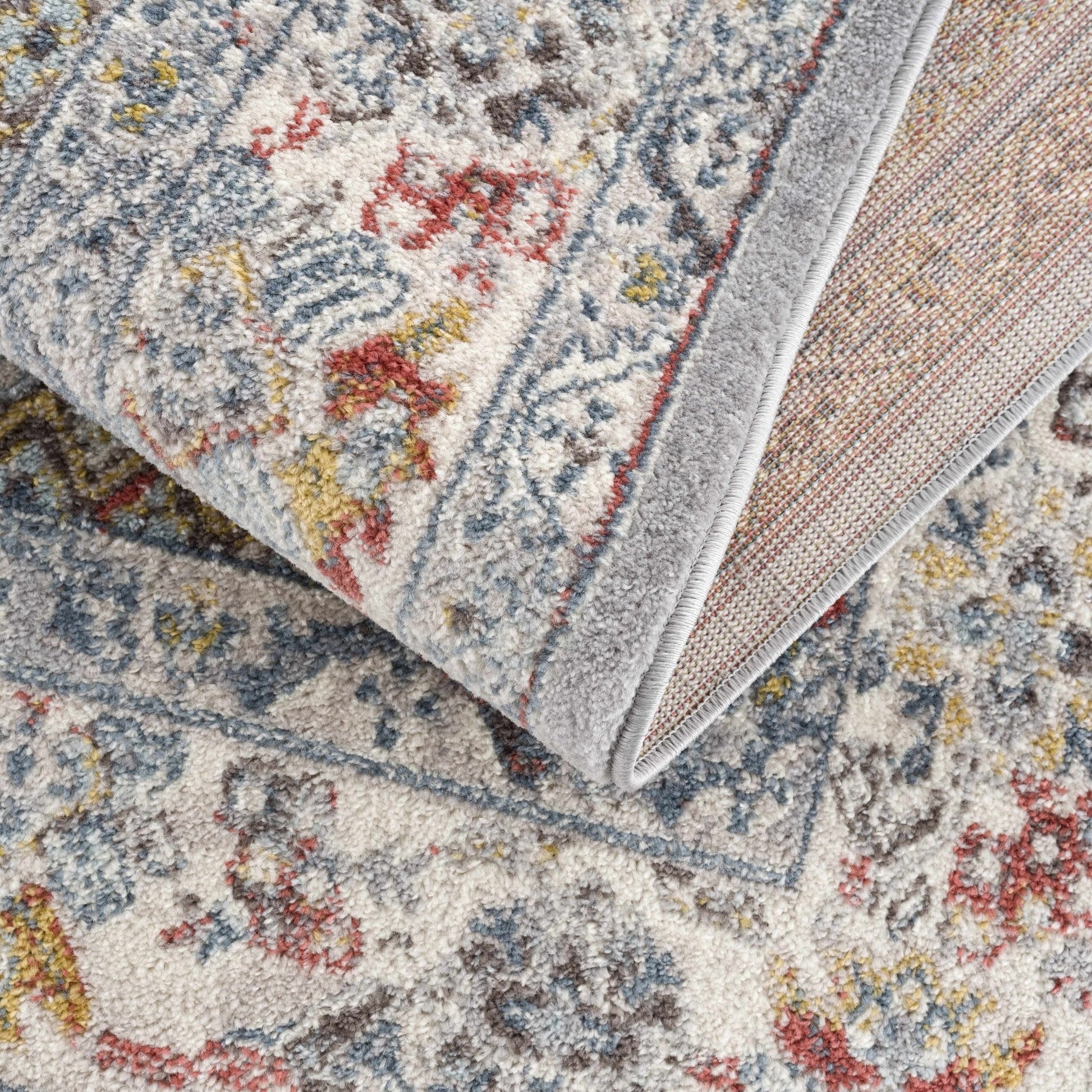 Haymond Taupe & Cream Area Rug - Medium Pile - Quahog Bay Bedding