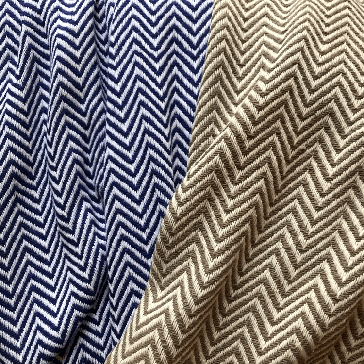 Herringbone Cotton Blanket - Quahog Bay Bedding