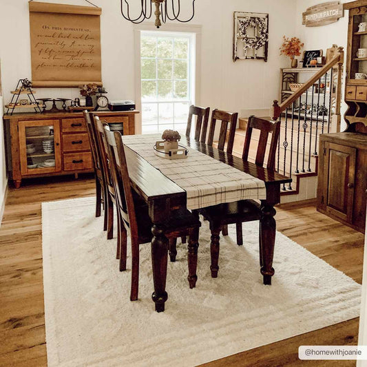 Hija Cream High - Low Area Rug - Quahog Bay Bedding